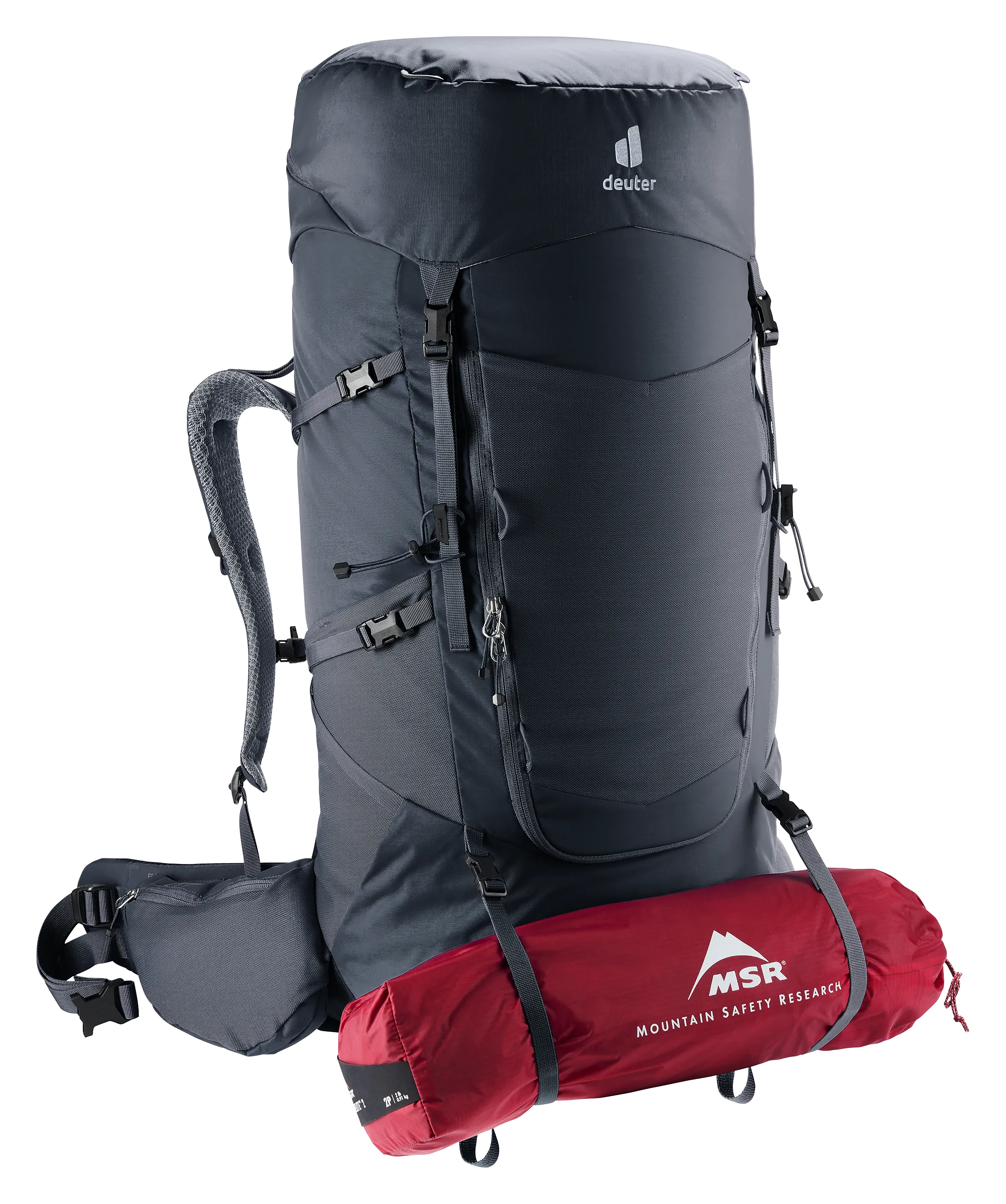 Aircontact Core 70+10 - Backpacking packs - l black