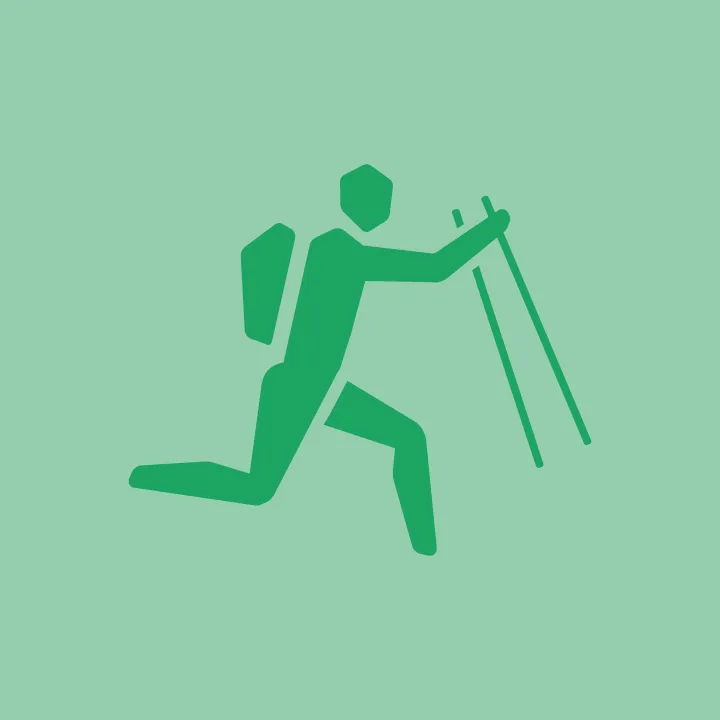hiking, trekking, backpacker, trail, pole