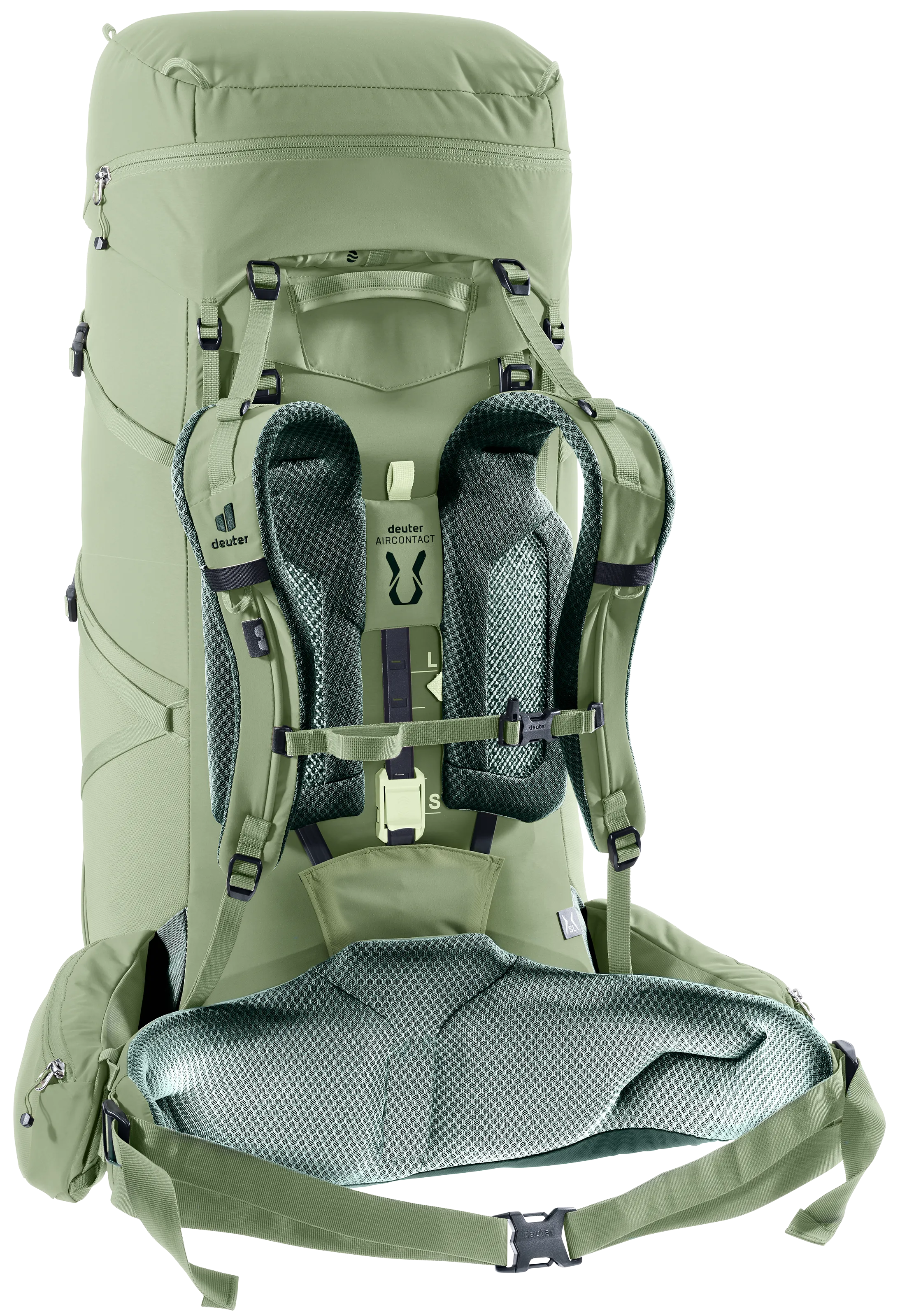 Aircontact Core 55+10 SL - Backpacking packs - grove ivy