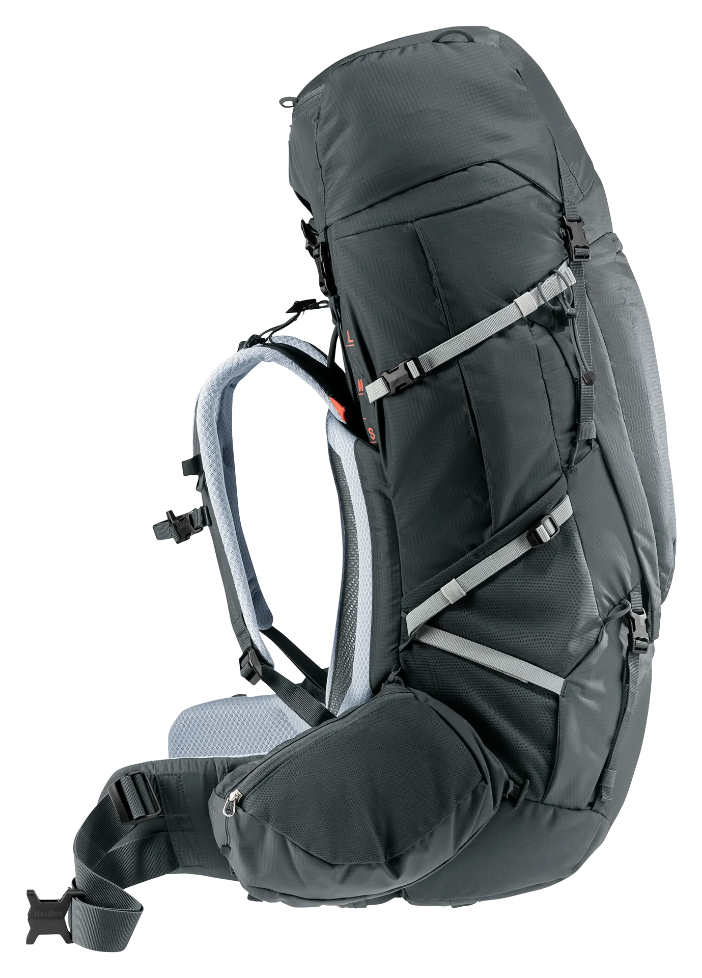 Bag, Backpack, backpack, hiking, external frame, gray, shoulder straps