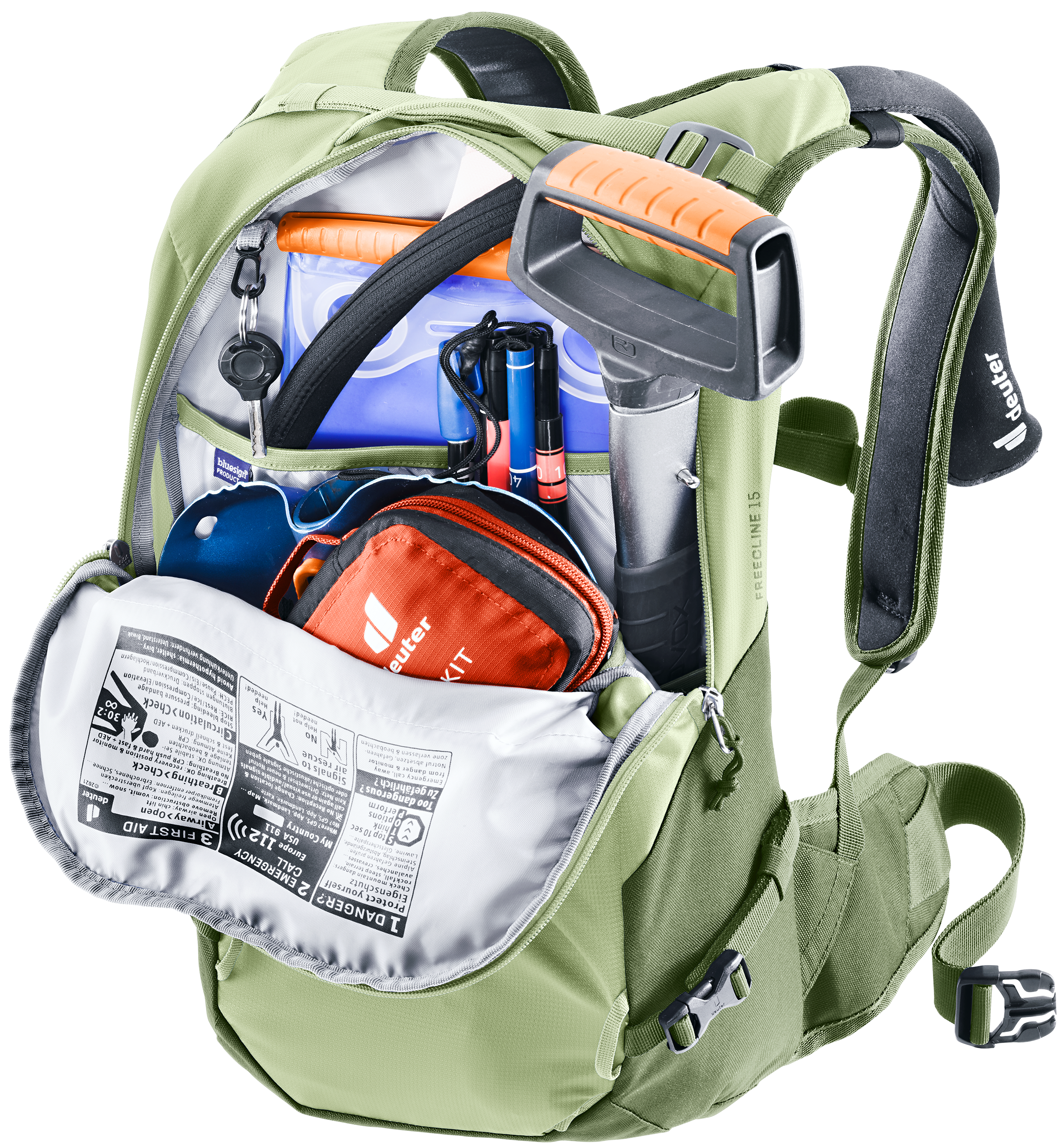 Freecline 15 - Freeride backpacks - mineral grove
