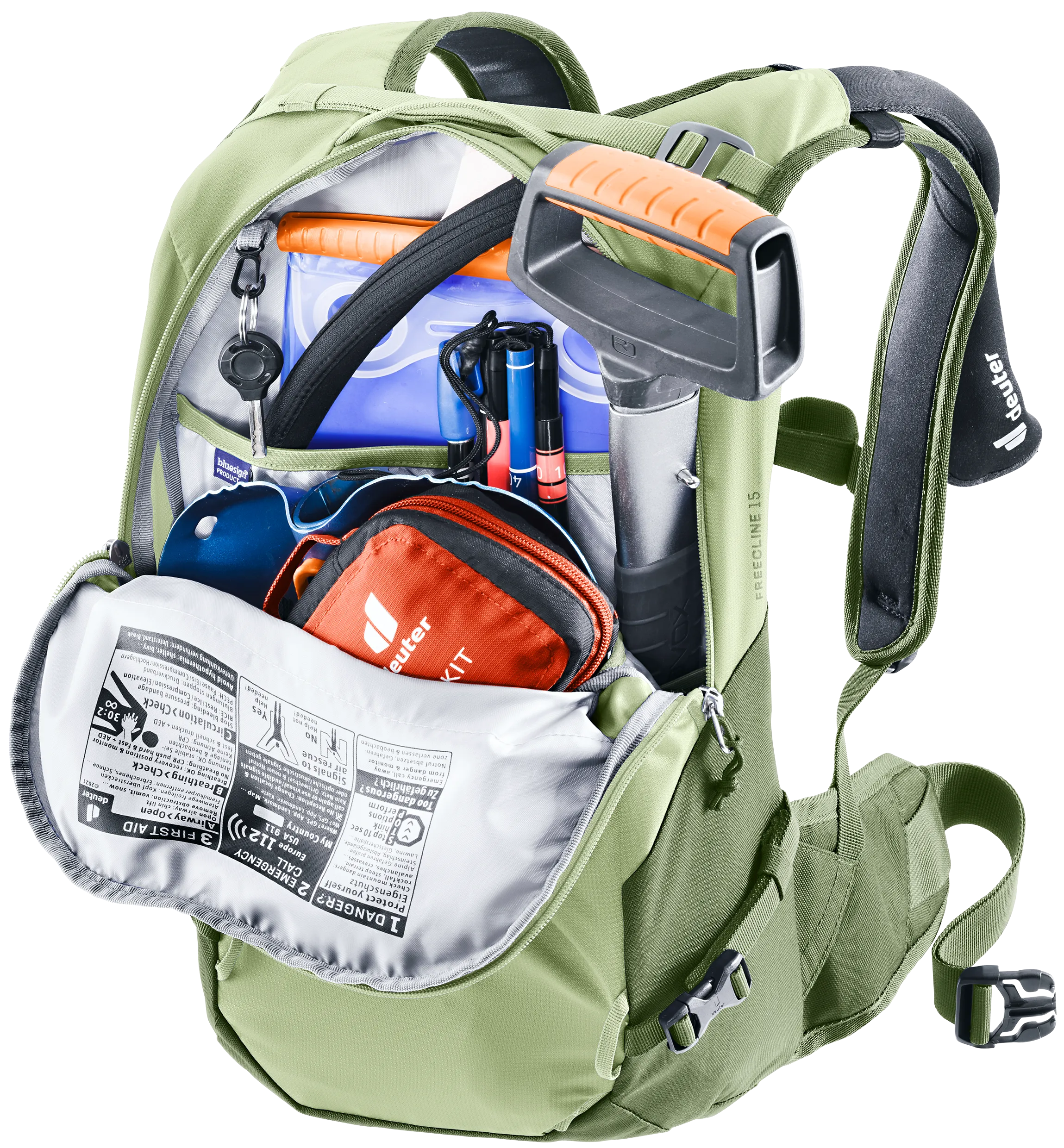 Freecline 15 - Freeride backpacks - mineral grove