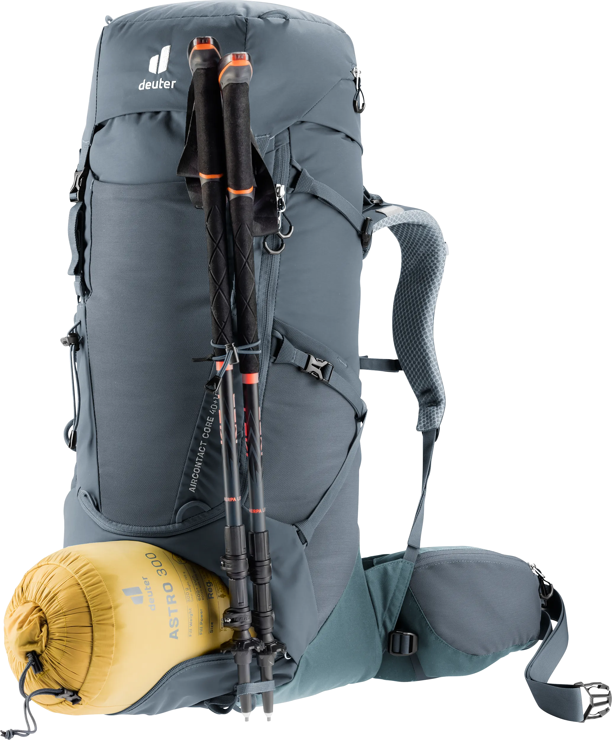 Aircontact Core 40+10 - Backpacking packs - graphite shale