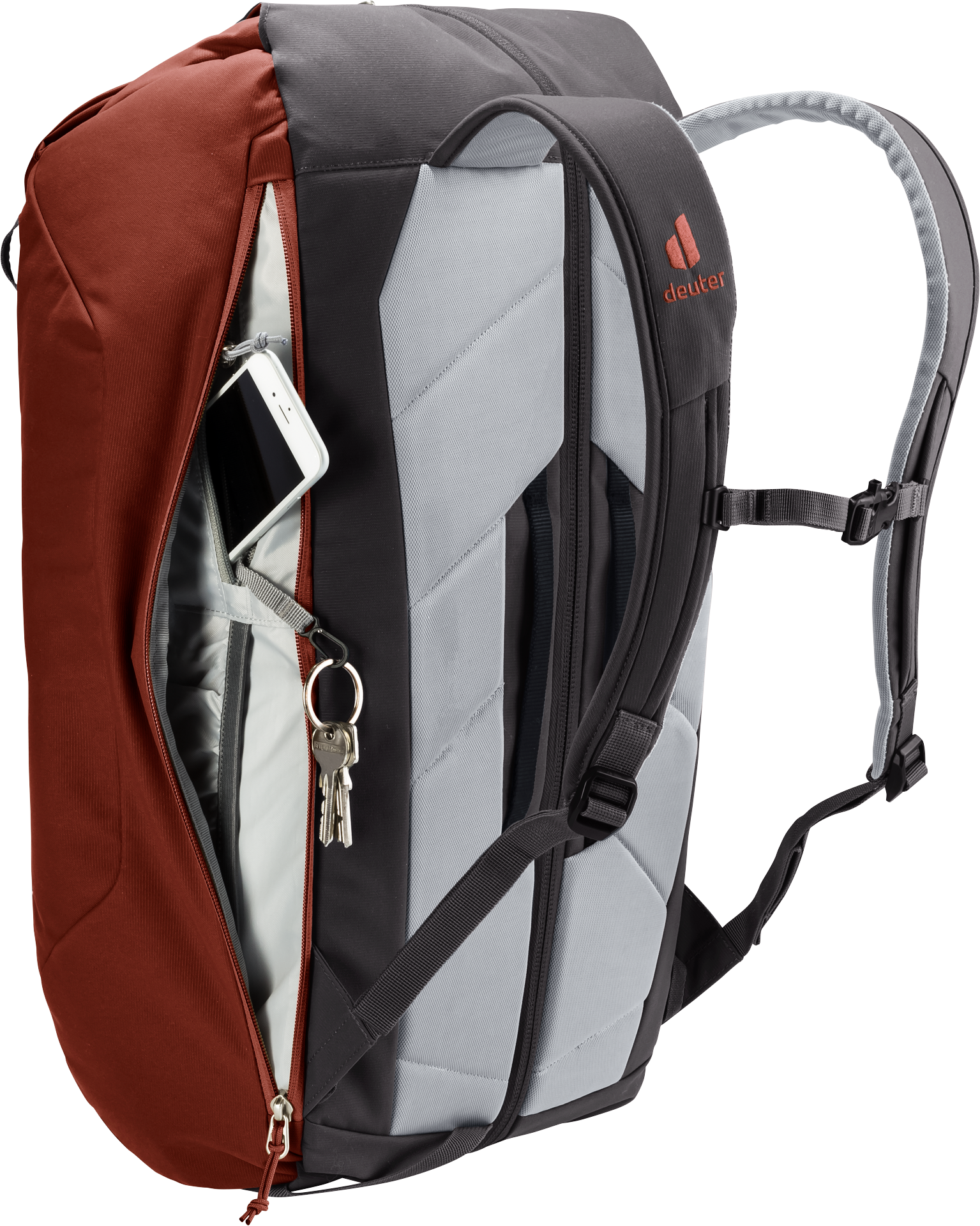 Bag, Backpack, backpack, school bag, blue gray, zippered pocket, charging pocket
