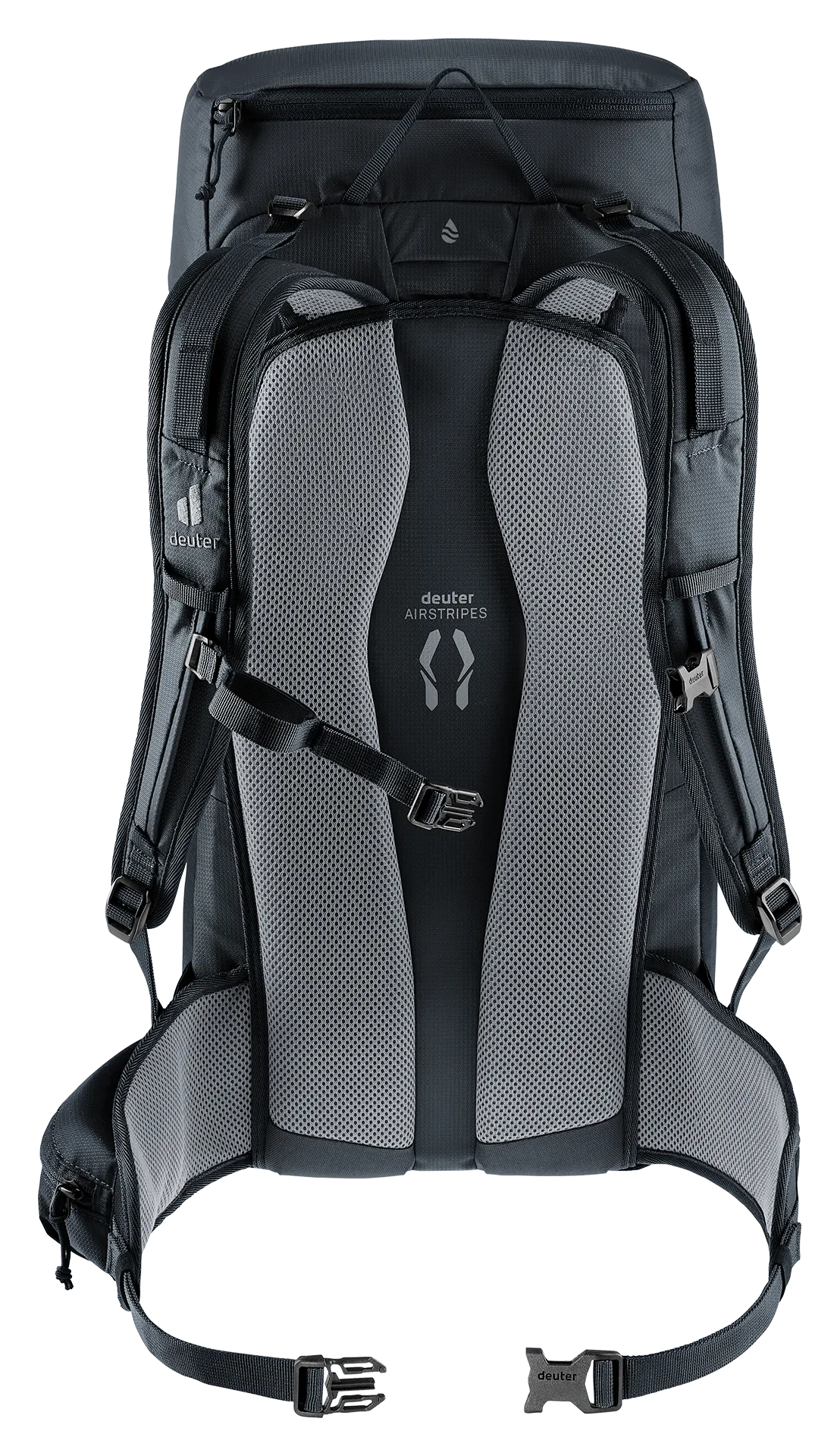 backpack, hiking, black, shoulder straps, padded back