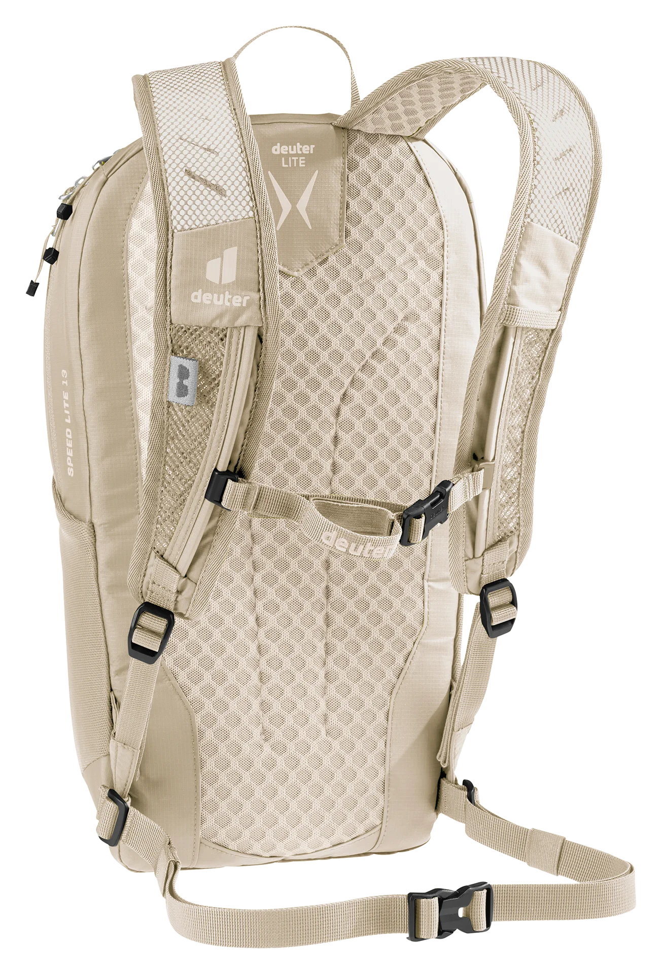 backpack, hydration, mesh, shoulder straps, tan
