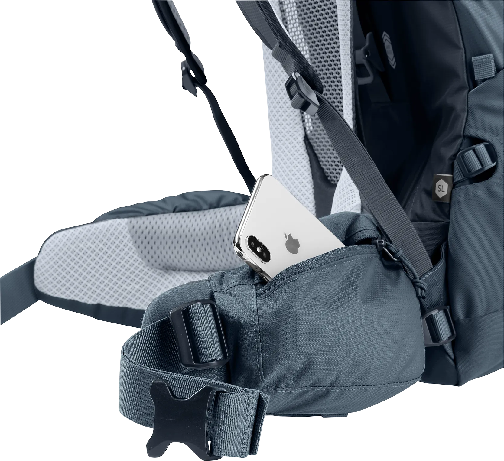 Bag, Accessories, Belt, backpack, hip belt, phone pocket, adjustable straps, mesh padding