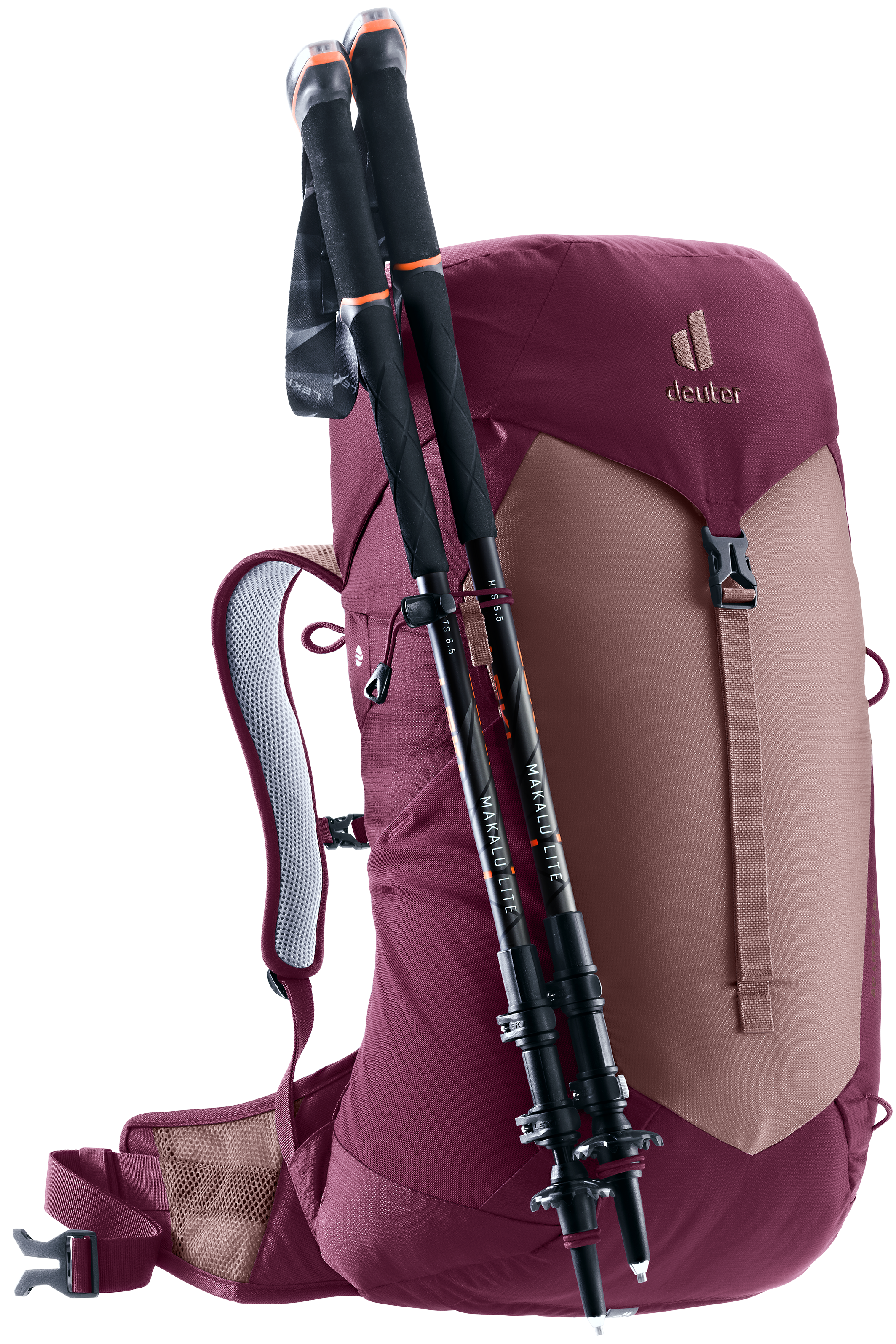 deuter act trail 22 sl backpack AC Lite 22L Hiking & Daypack with Narrow Fit, Steel Frame & Superior Breathability a close AC Lite 22 SL |