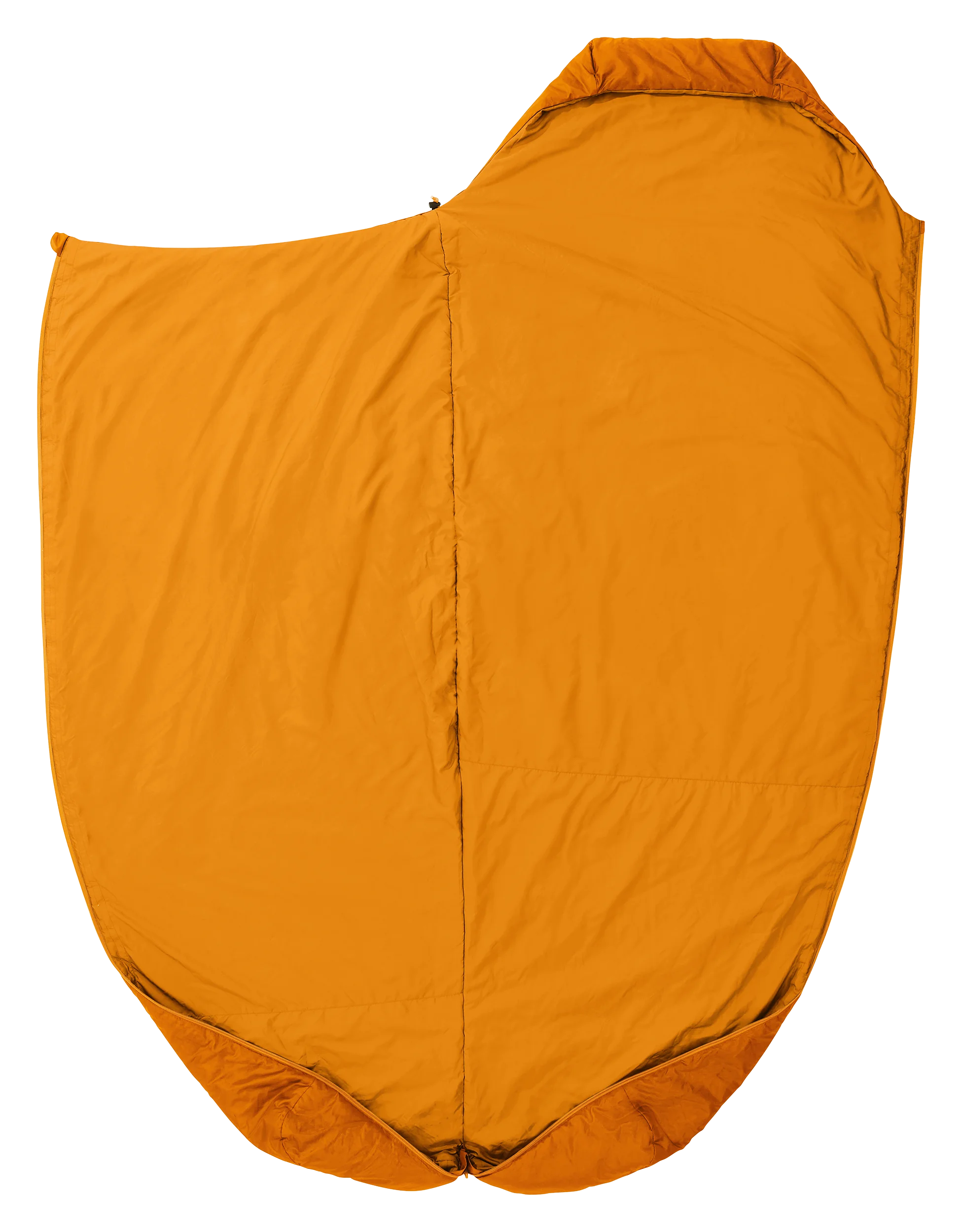 sleeping bag, orange, padded, reversible, foldable