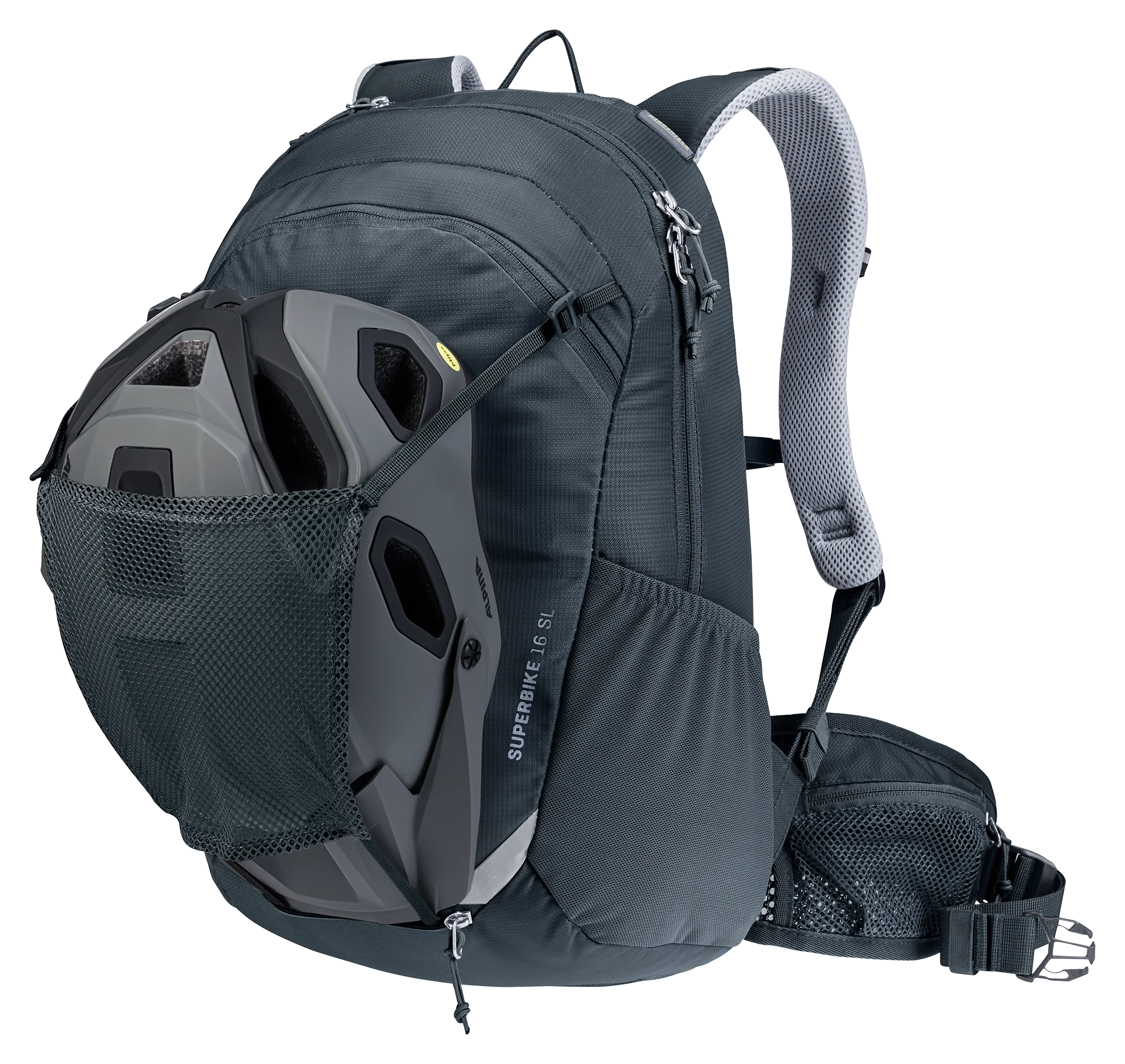 backpack, hiking, helmet, attachment, mesh pocket