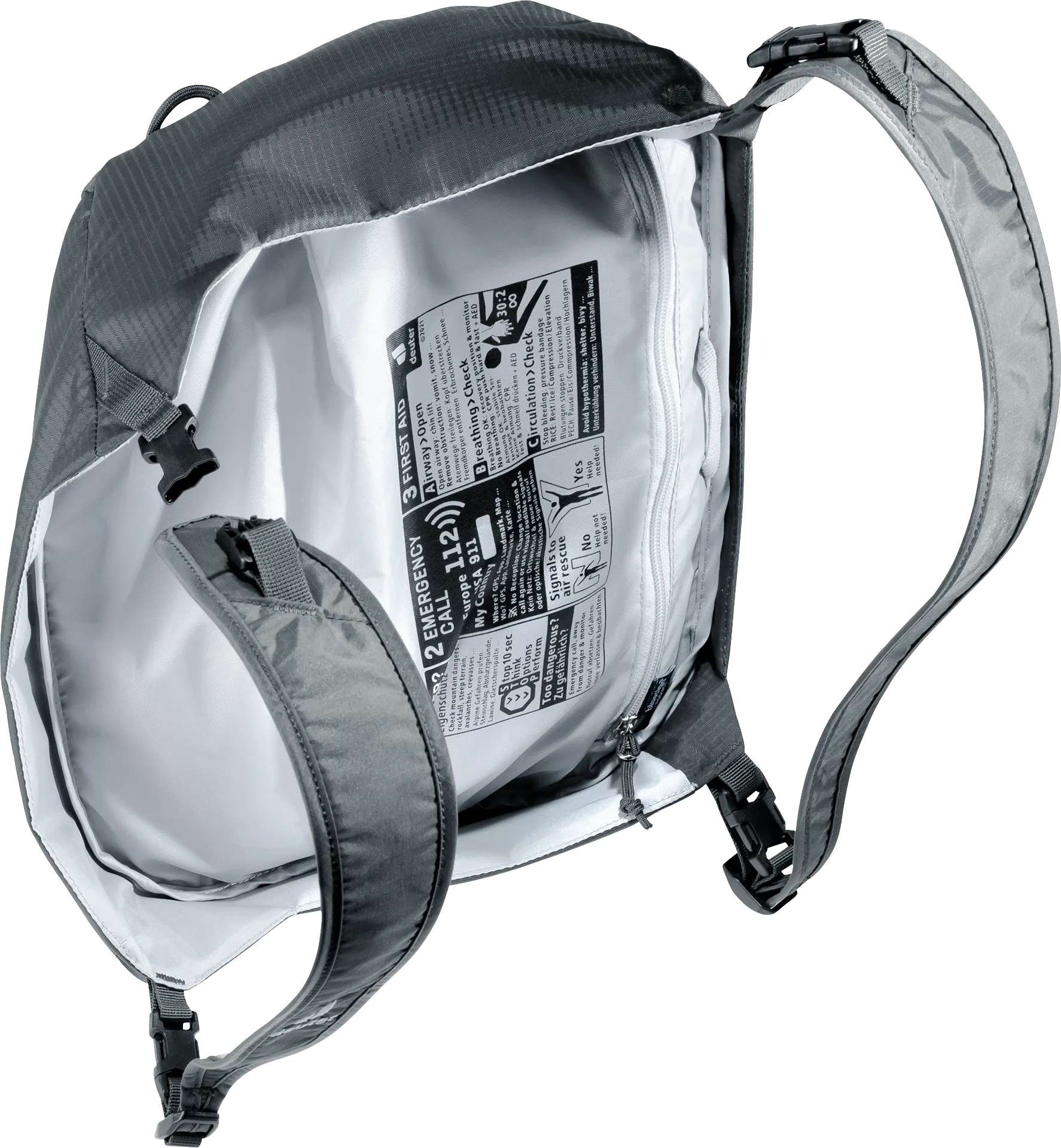 Bag, Accessories, Handbag, Backpack, backpack, shoulder straps, gray, inside label, zipped pocket