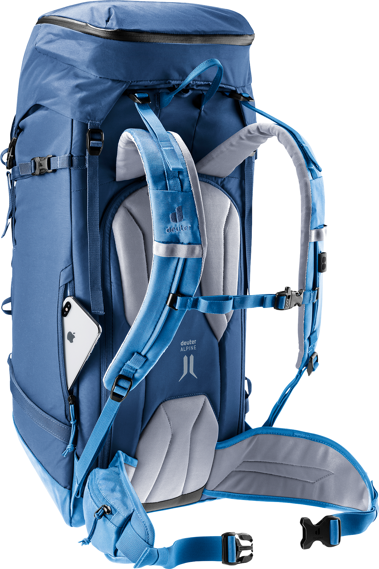 Bag, Backpack, backpack, hiking, blue, internal-frame, shoulder-straps