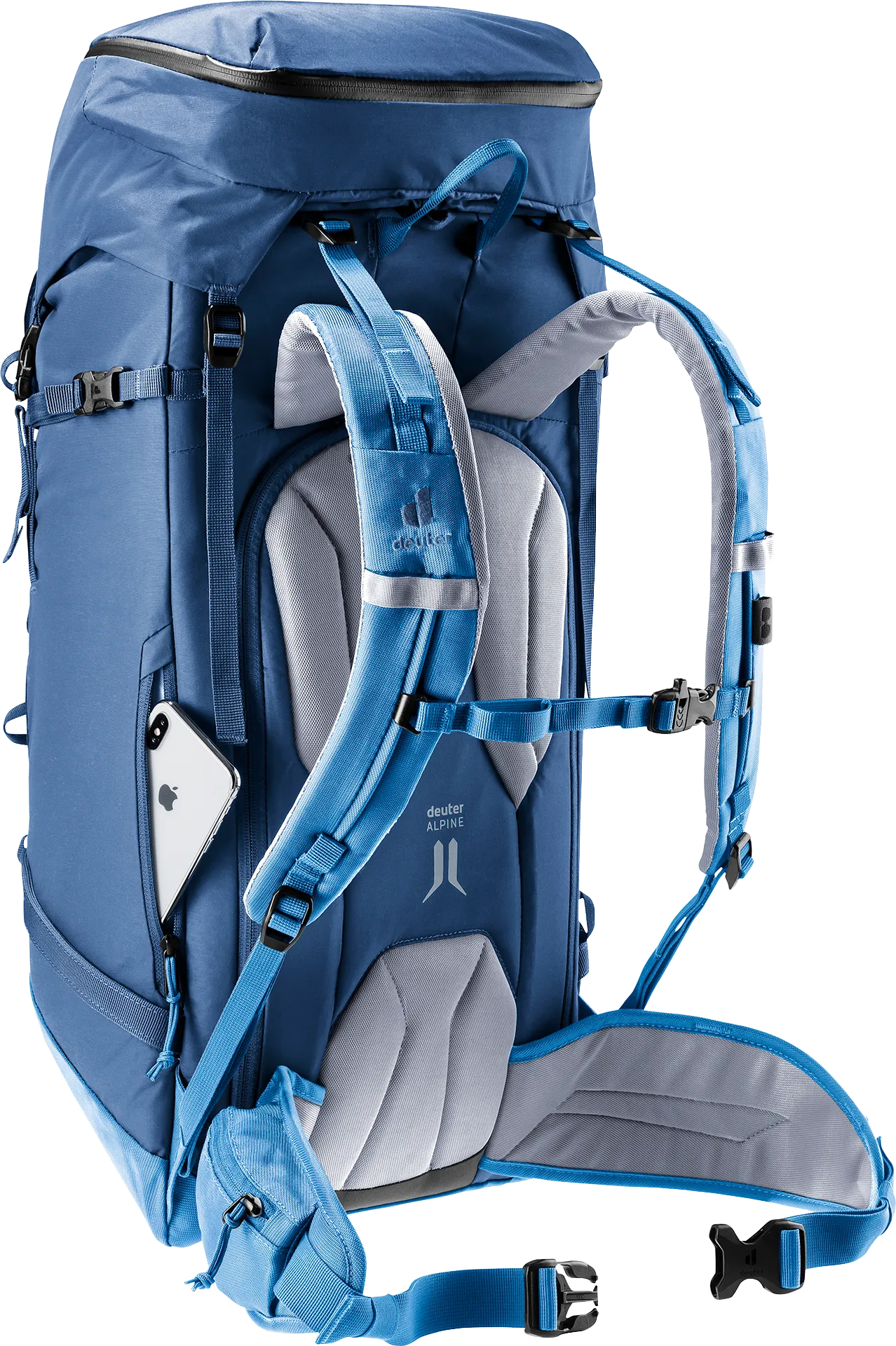 Bag, Backpack, backpack, hiking, blue, internal-frame, shoulder-straps