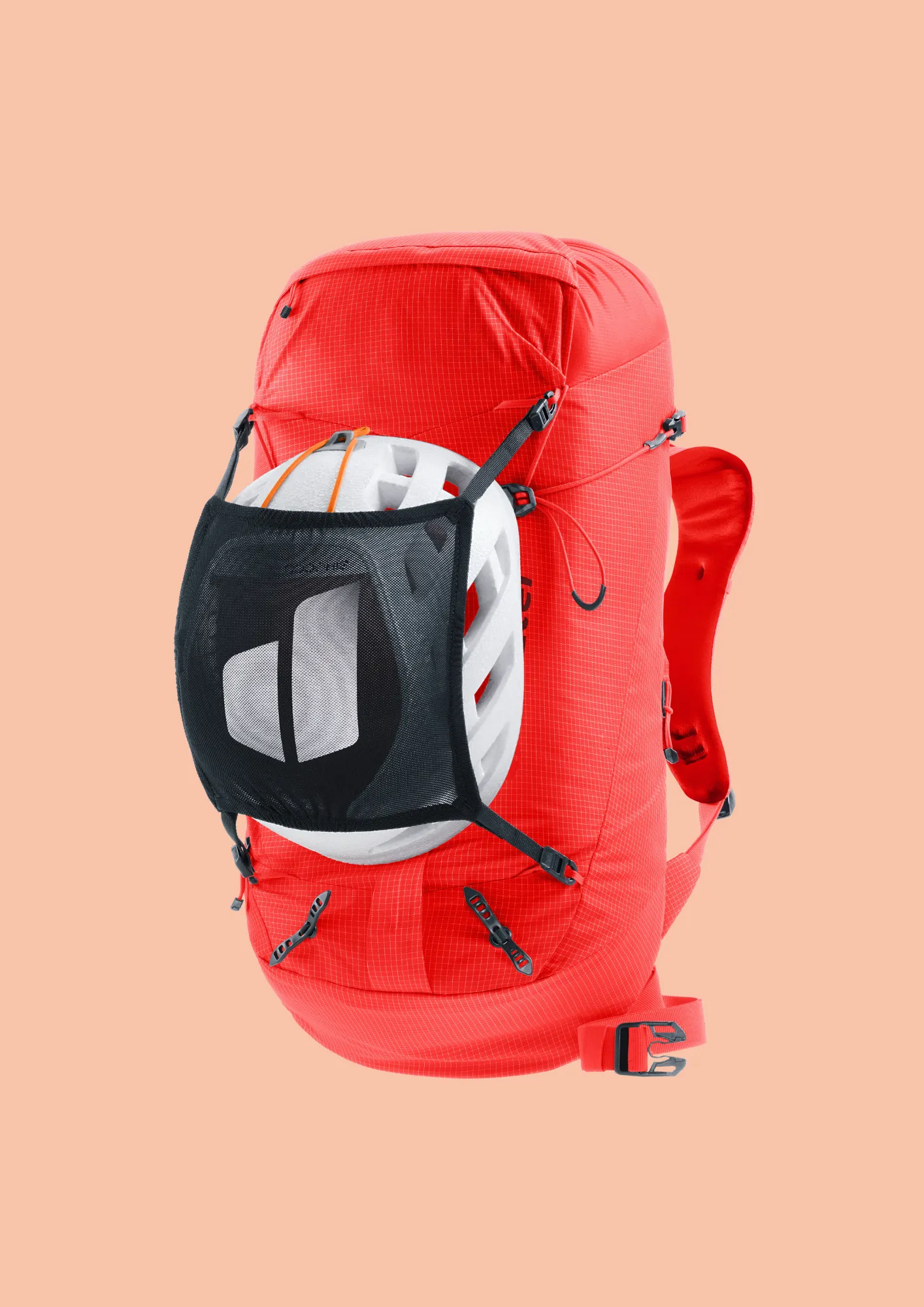 guidelite-3 backpack, hiking, hydration, red, mesh