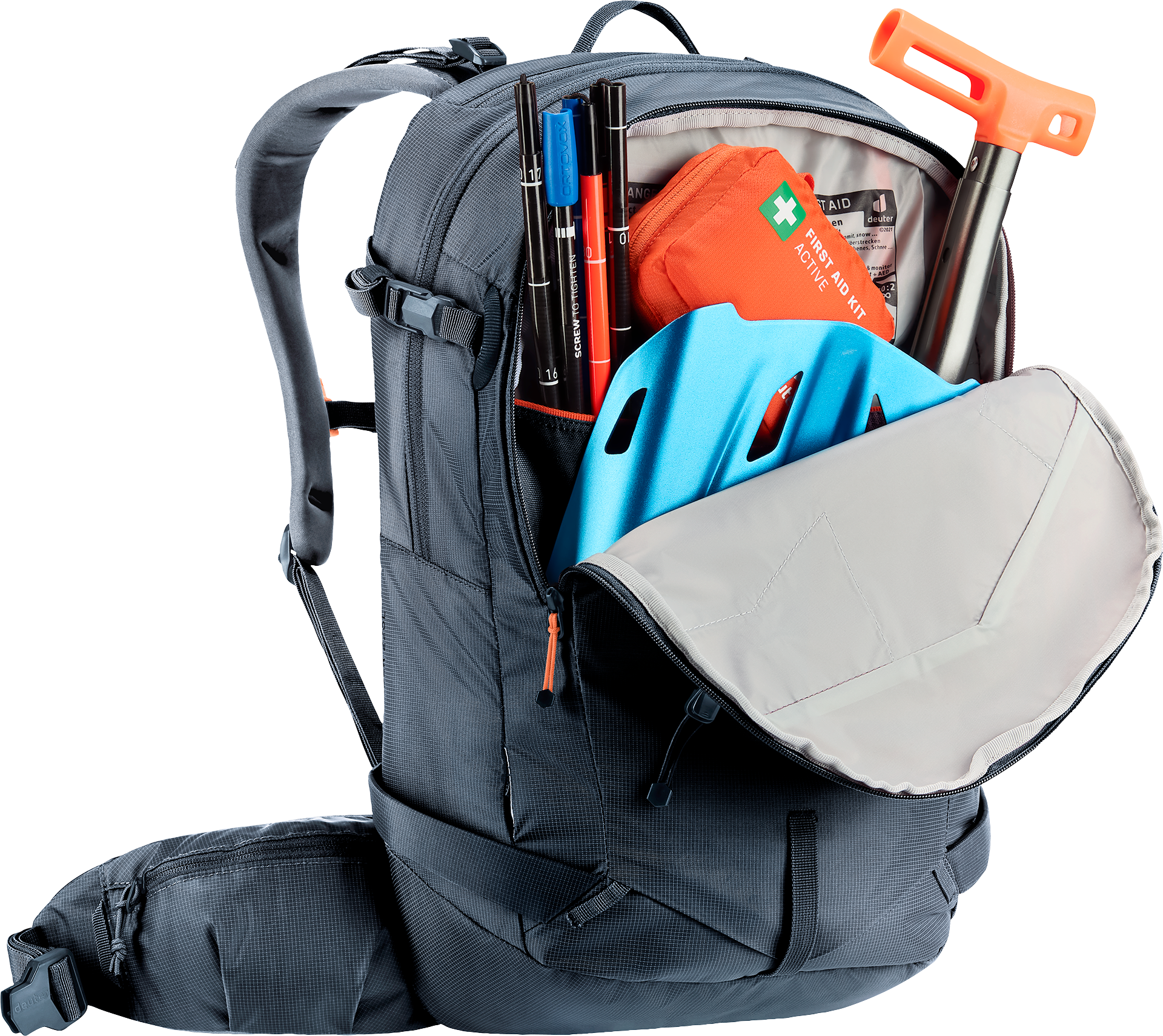 deuter 22l backpack Trail 22 SL Teal-Tin The womens Freerider 22 SL ski backpack from deuter is ready for all winter sports and is an ideal choice for ski mountaineering Deuter ACT Trail 22 SL