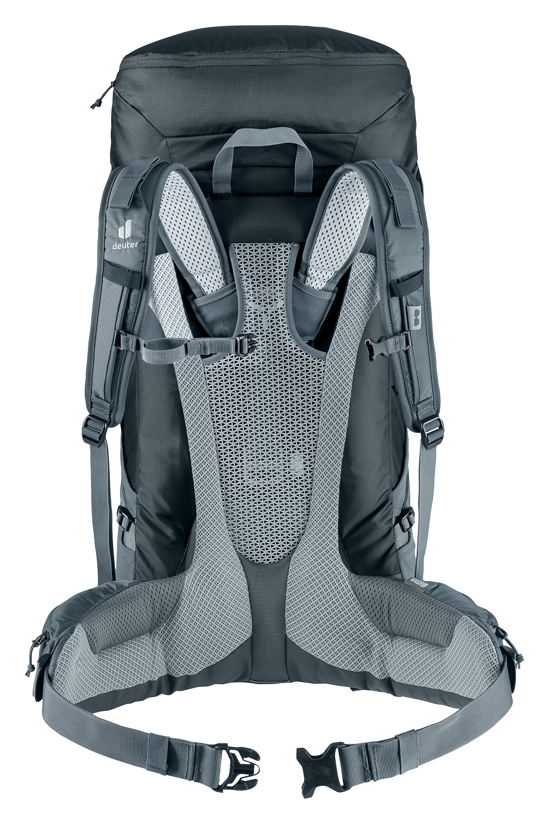 Bag, Backpack, backpack, hiking backpack, shoulder straps, mesh back panel, gray