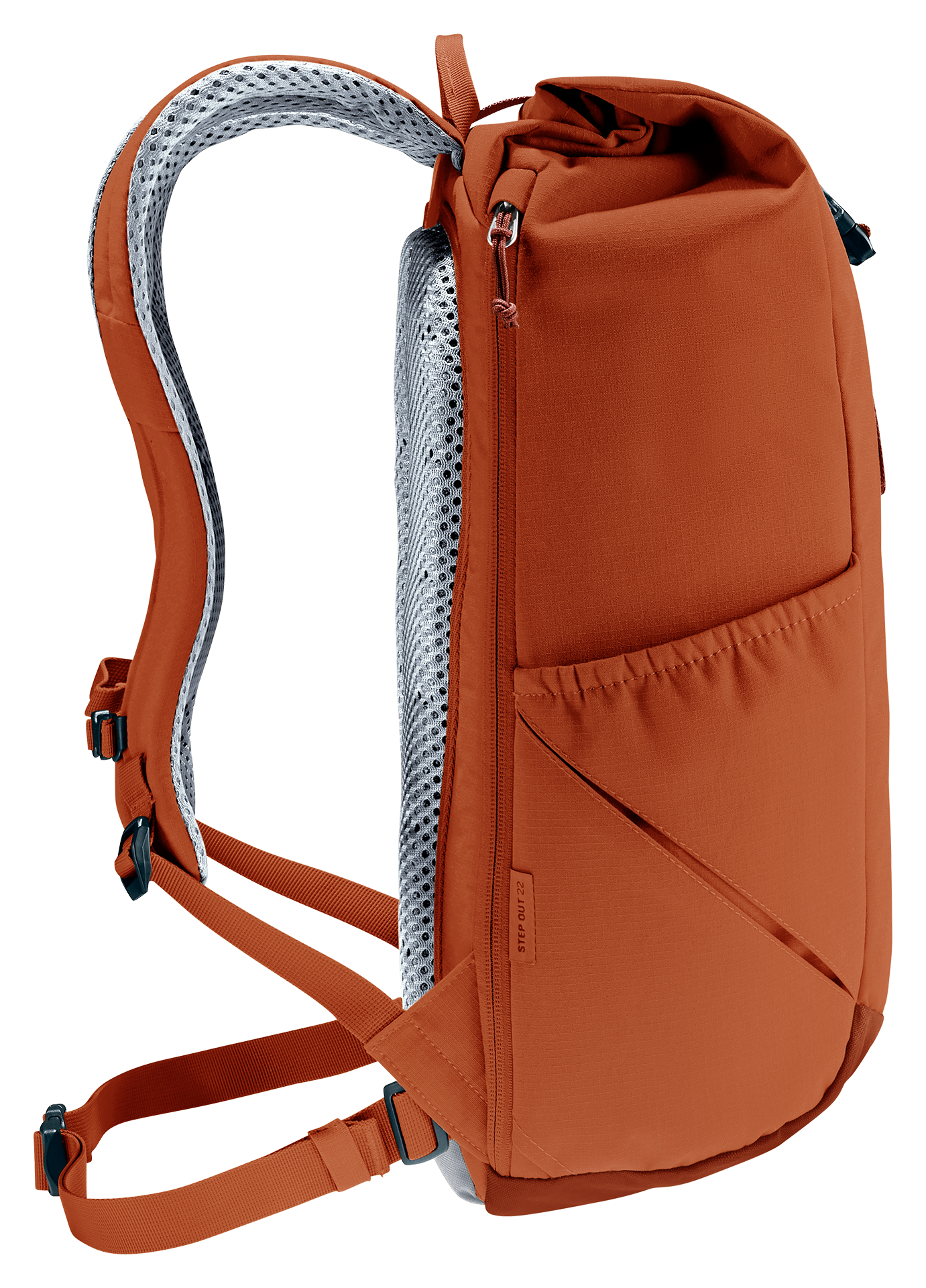 Stepout 22 backpack, orange, shoulder strap, padded, zipper pocket
