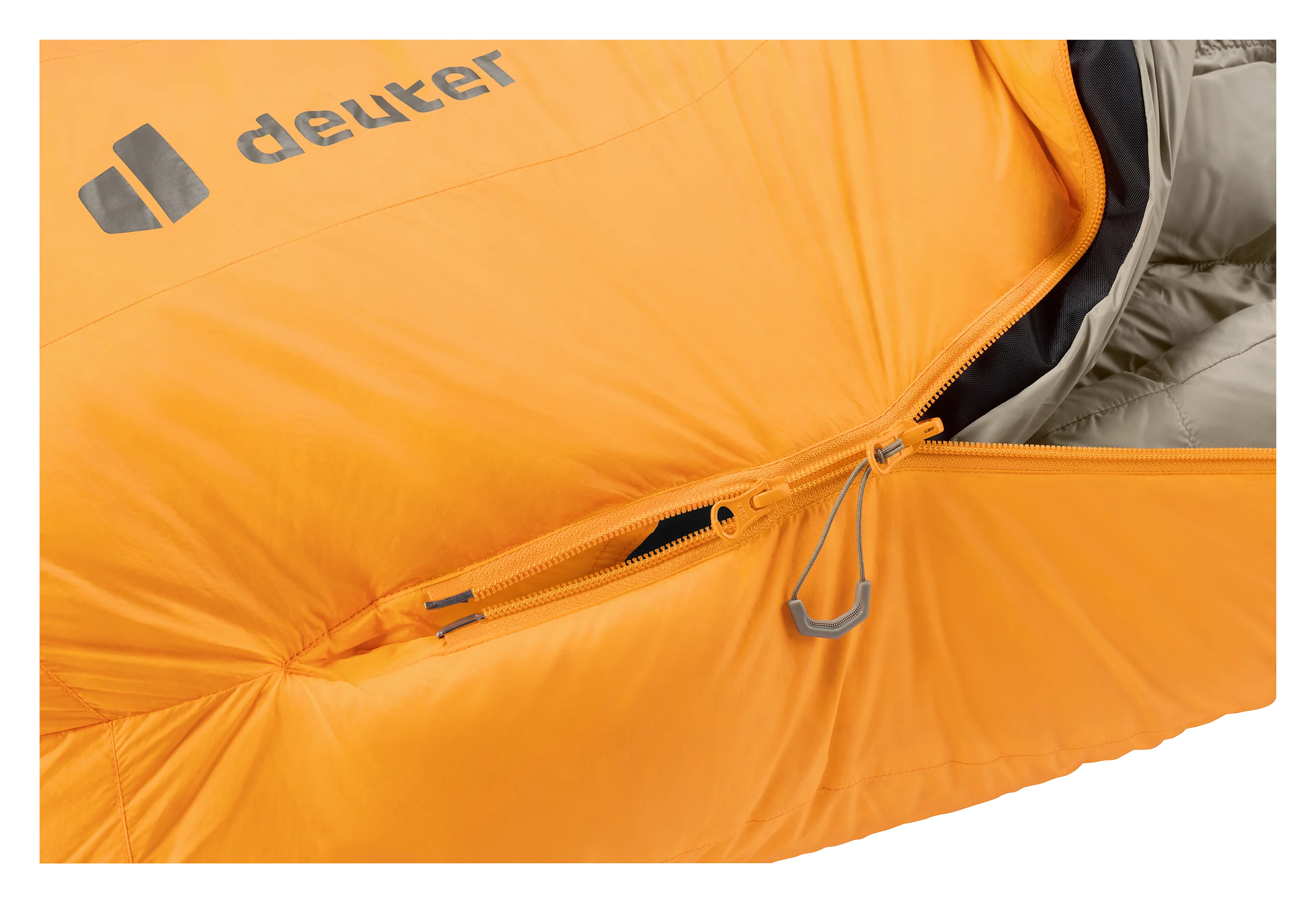 down jacket, orange, zipper, puffer, quilting