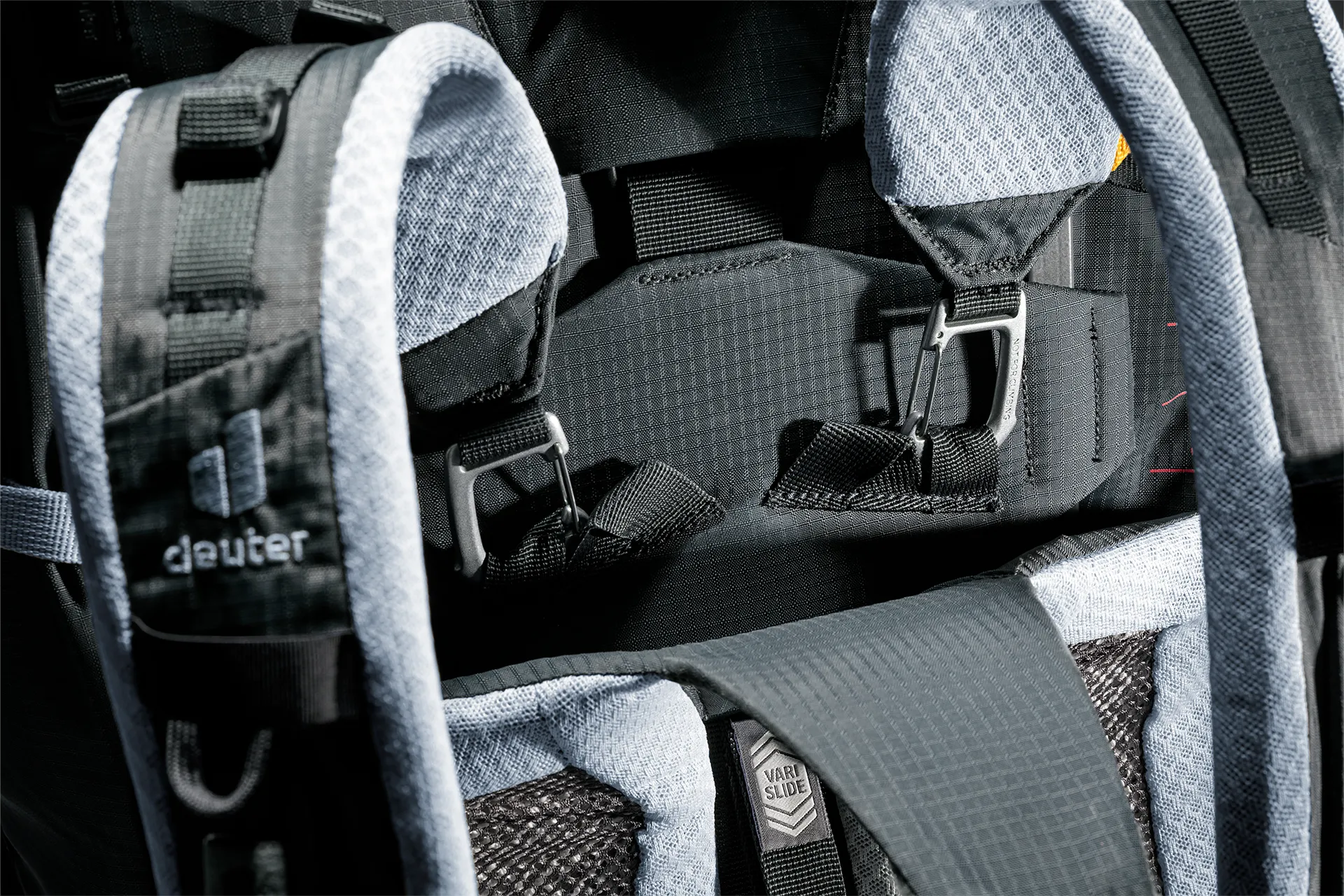 Accessories, Belt, Cushion, Home Decor, backpack, shoulder straps, metal buckle, padded strap, grey fabric