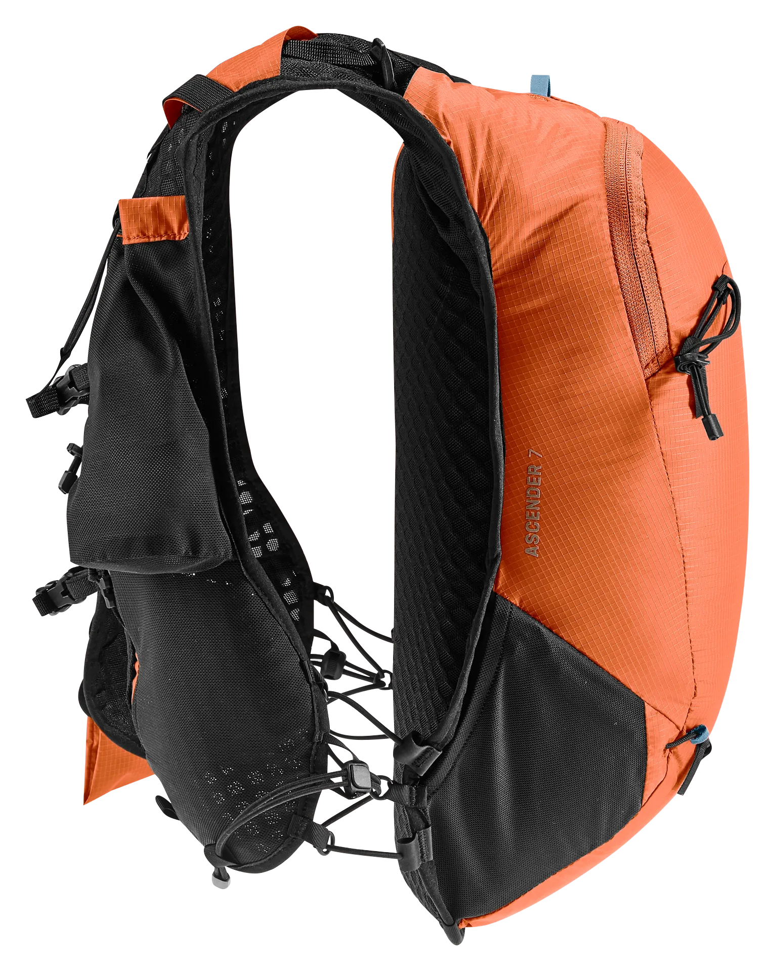 backpack, orange, hiking, ergonomic, padded