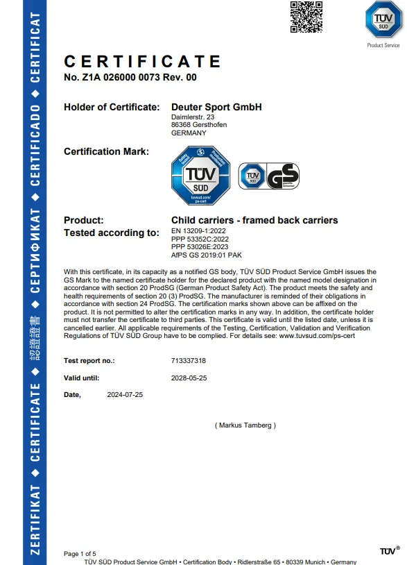holder, certificate, framed back carrier, tuv sds, shield logo