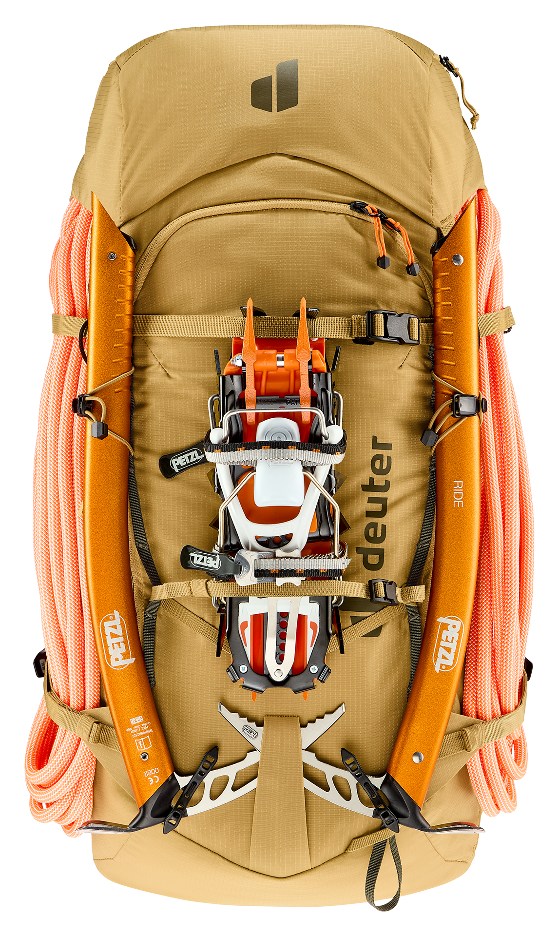backpack, hiking, climbing, carabiners, rope