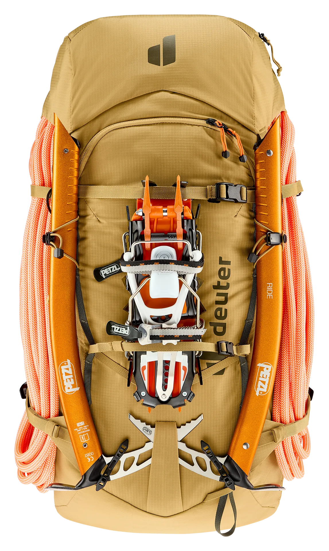 backpack, hiking, climbing, carabiners, rope
