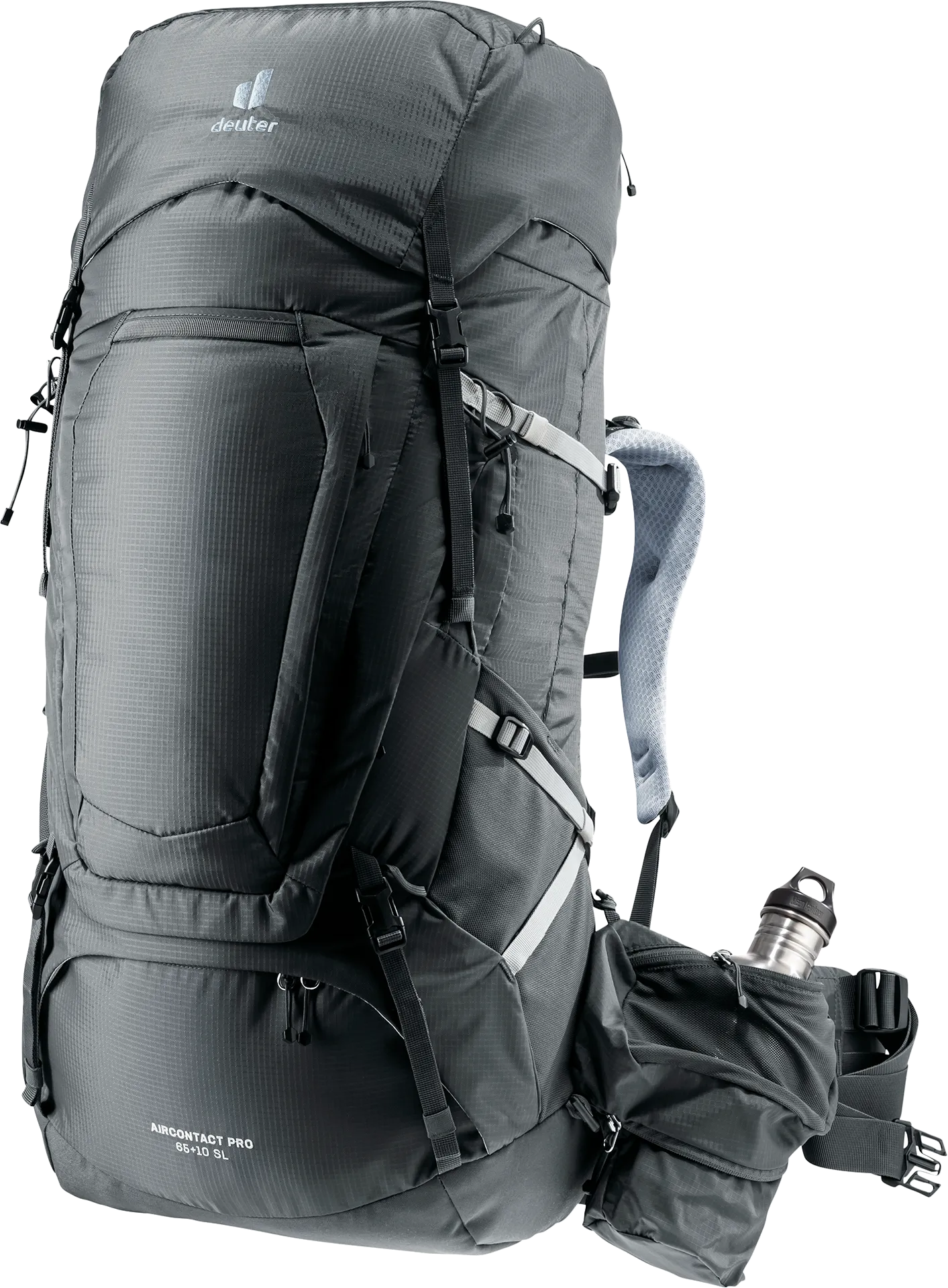 Bag, Backpack, backpack, hiking, external-frames, water-bottle-pocket, grey