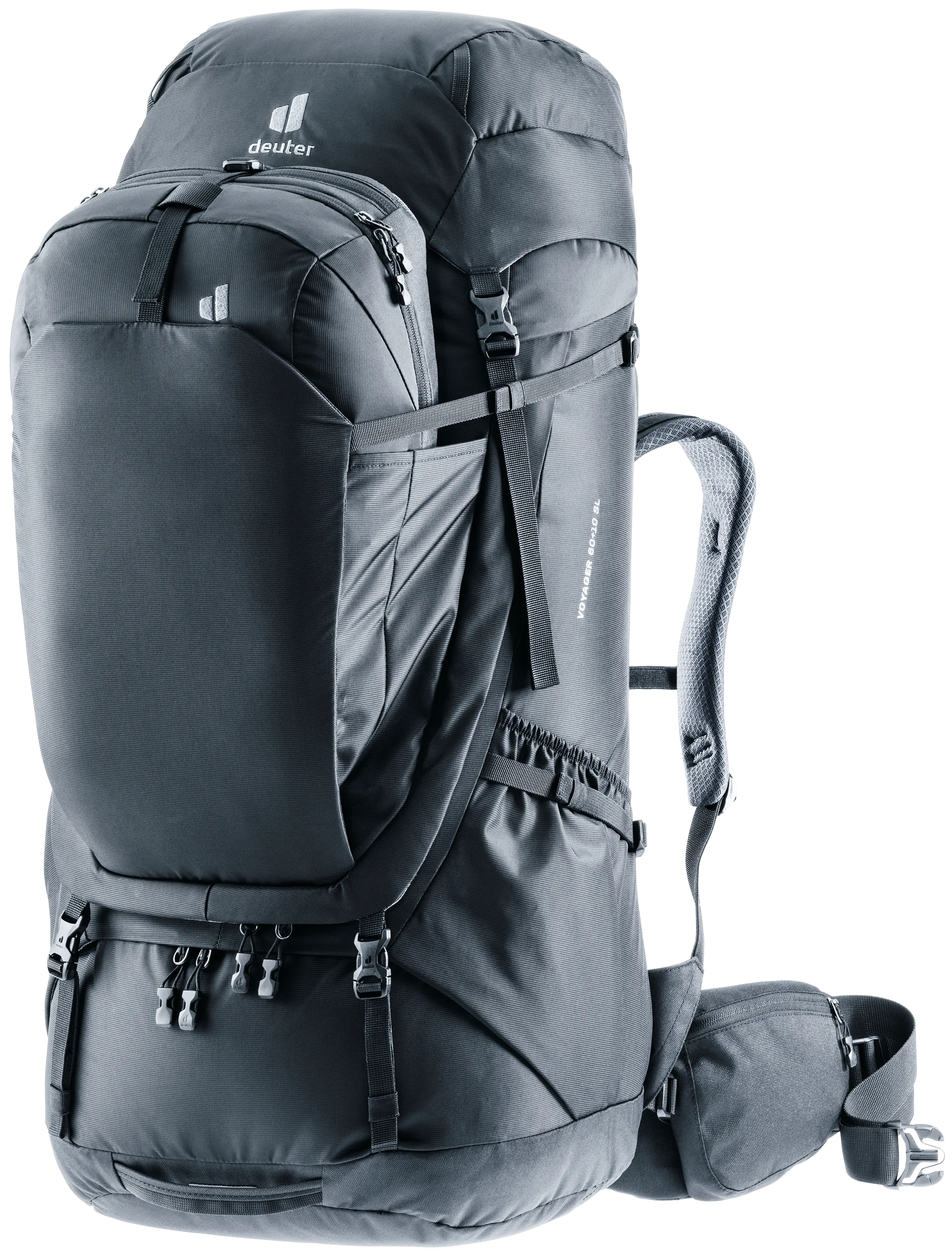 Voyager 60+10 SL - Travel backpacks - l black