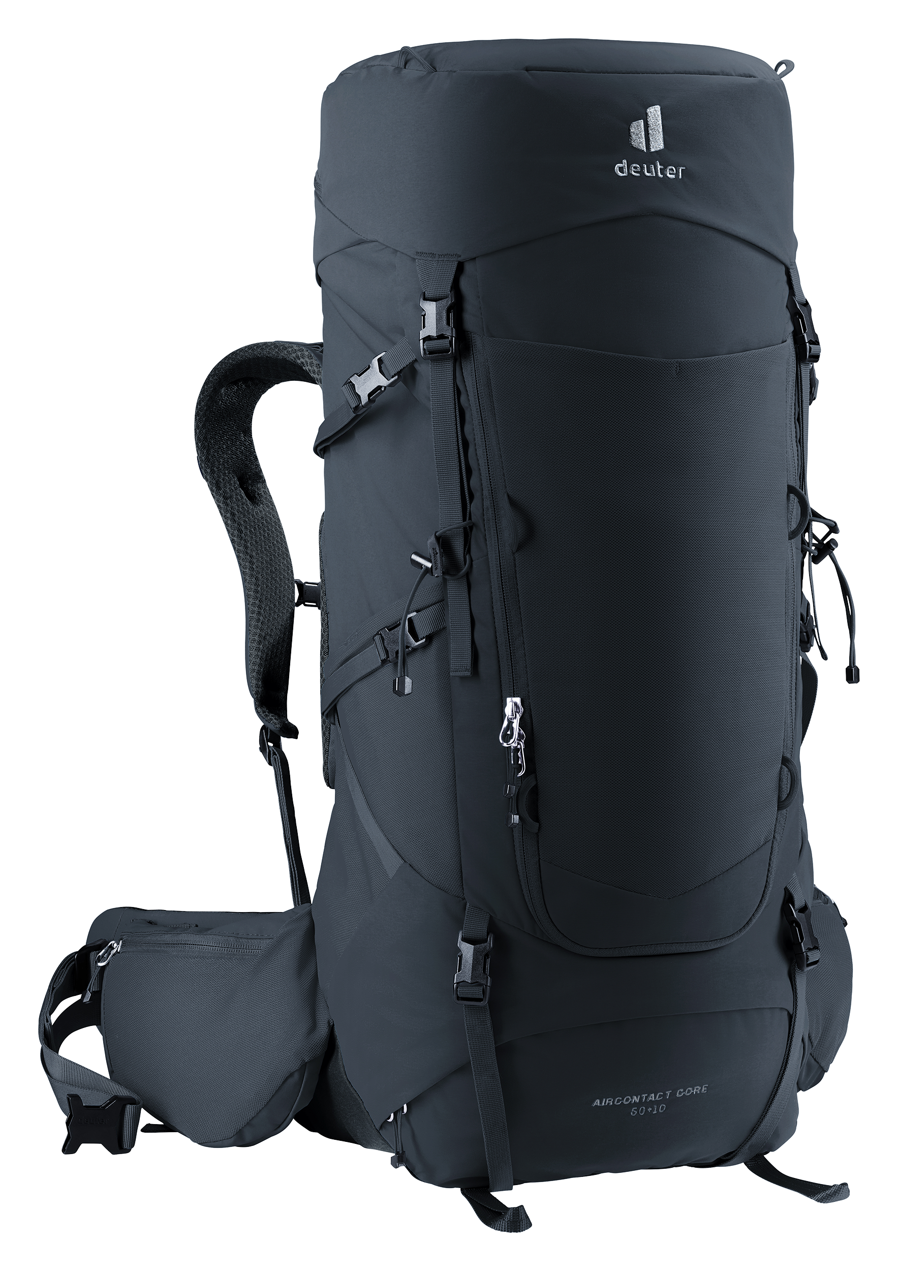 Aircontact Core 50+10 backpack, hiking, outdoor, daypack, top-loading, backpack, outdoor, hiking, travel, gray