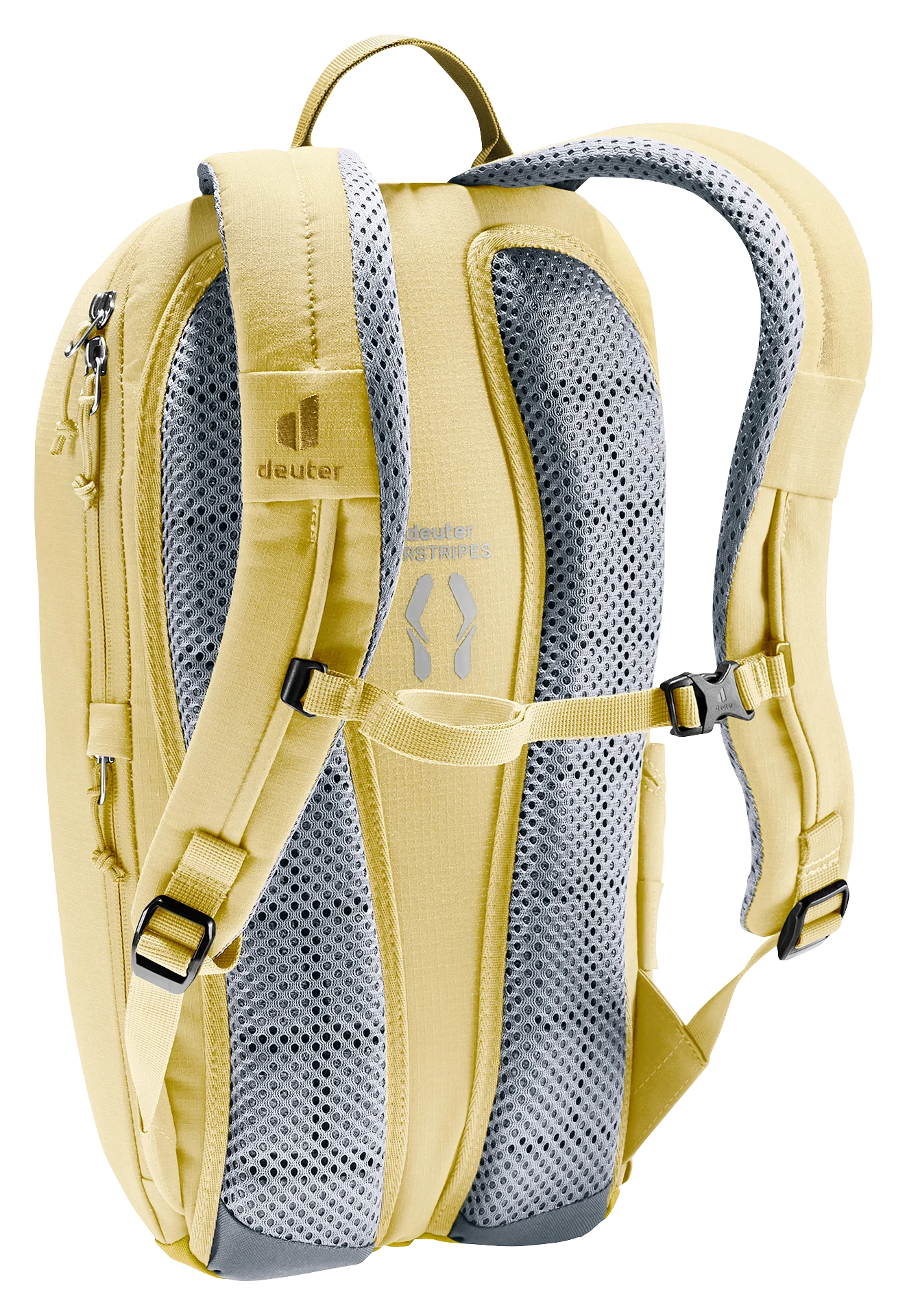 backpack, school bag, yellow, mesh padding, adjustable straps