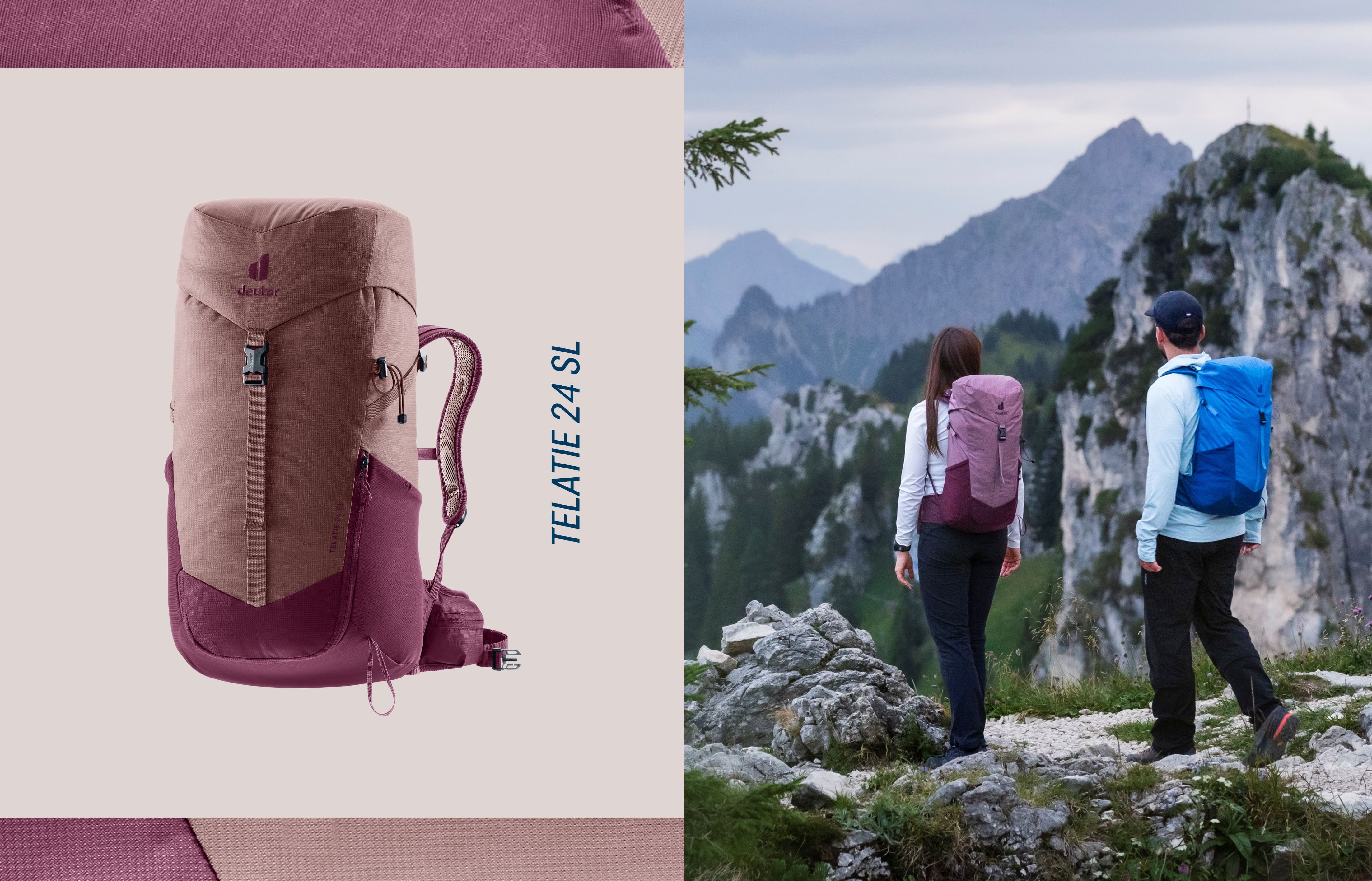 backpack, hiking, hydration, pink, mountain