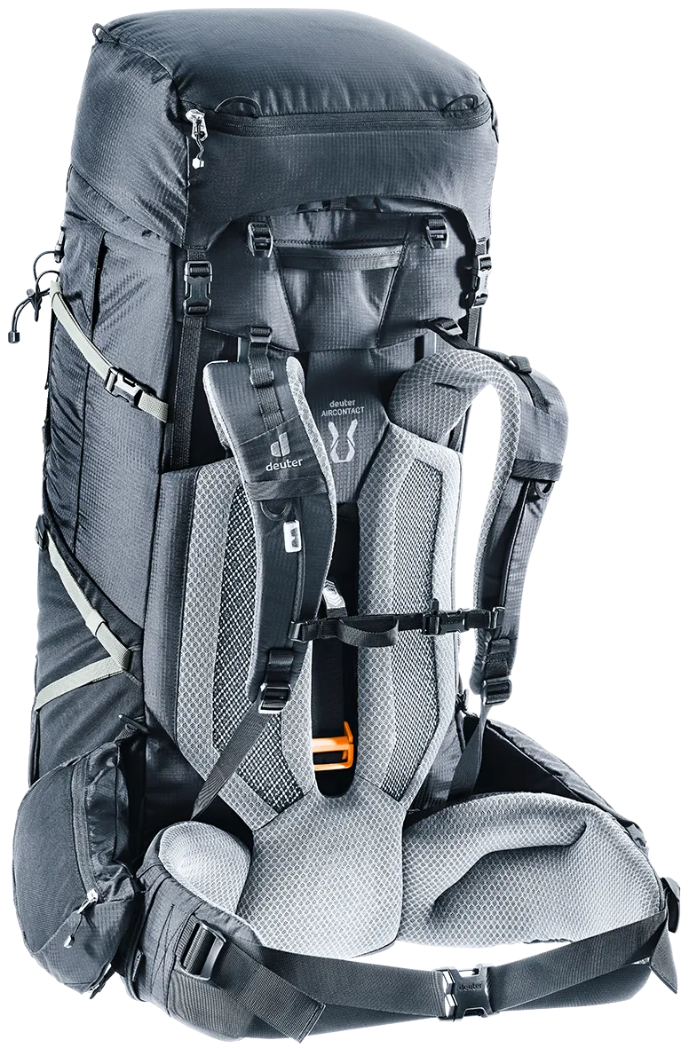 Bag, Backpack, backpack, hiking backpack, shoulder straps, padded hip belt, gray