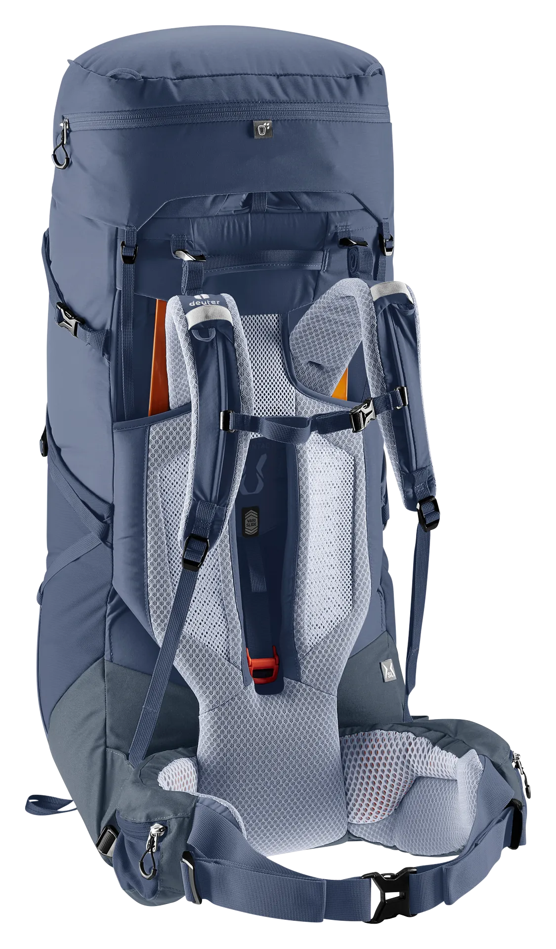 Bag, Backpack, backpack, hiking backpack, blue, mesh back panel, adjustable straps