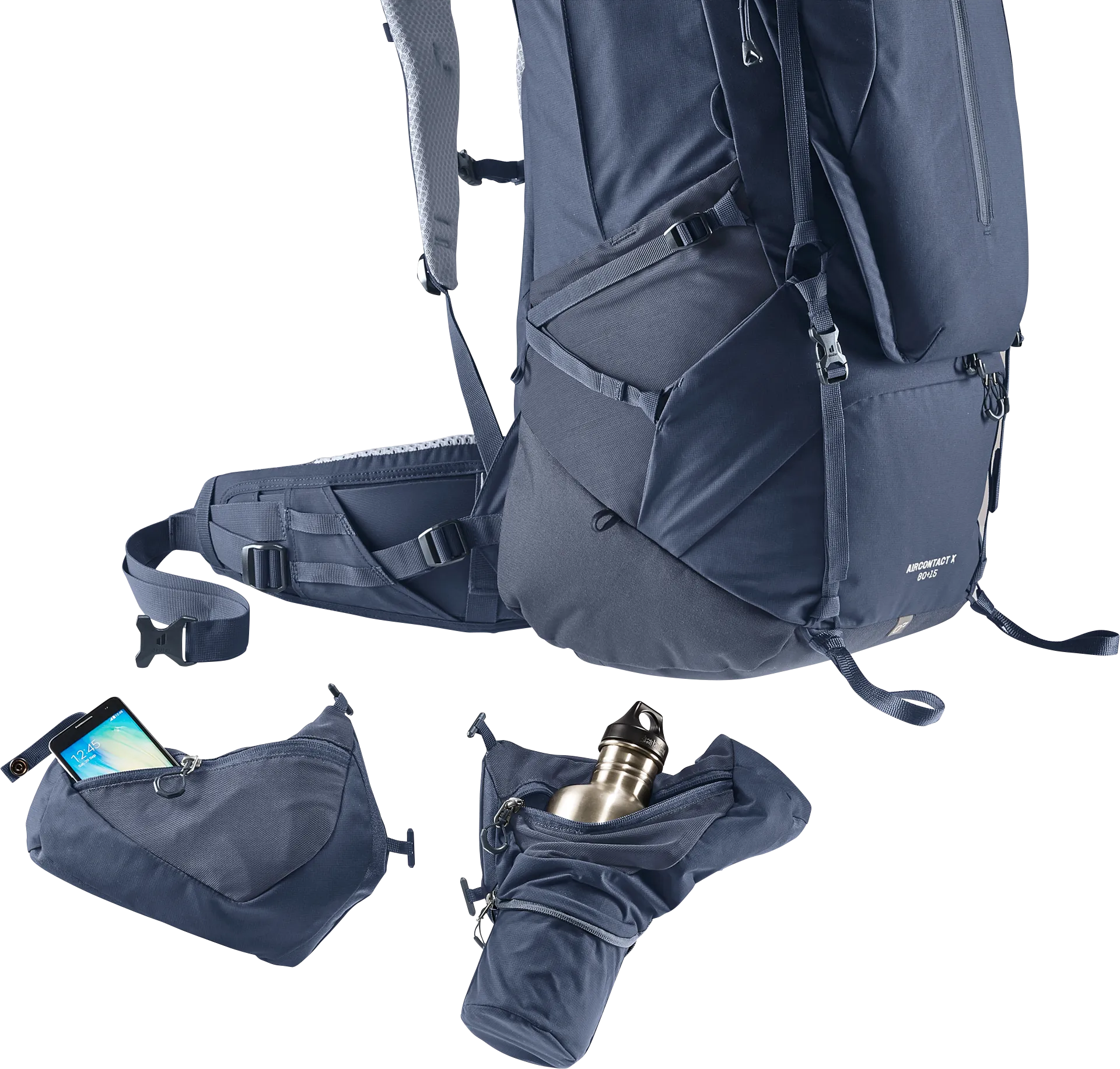 backpack, hydration, pockets, blue, strap