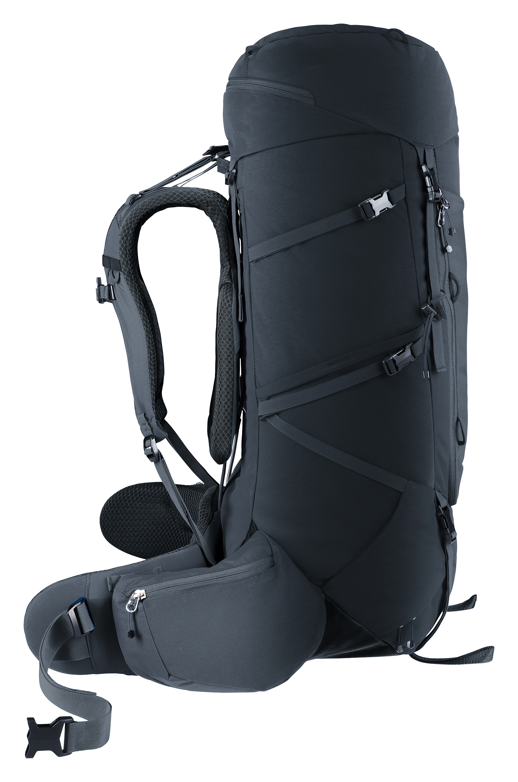 Aircontact Core 50+10 backpack, hiking, hydration, black, belt, backpack, rucksack, outdoor, hiking, black