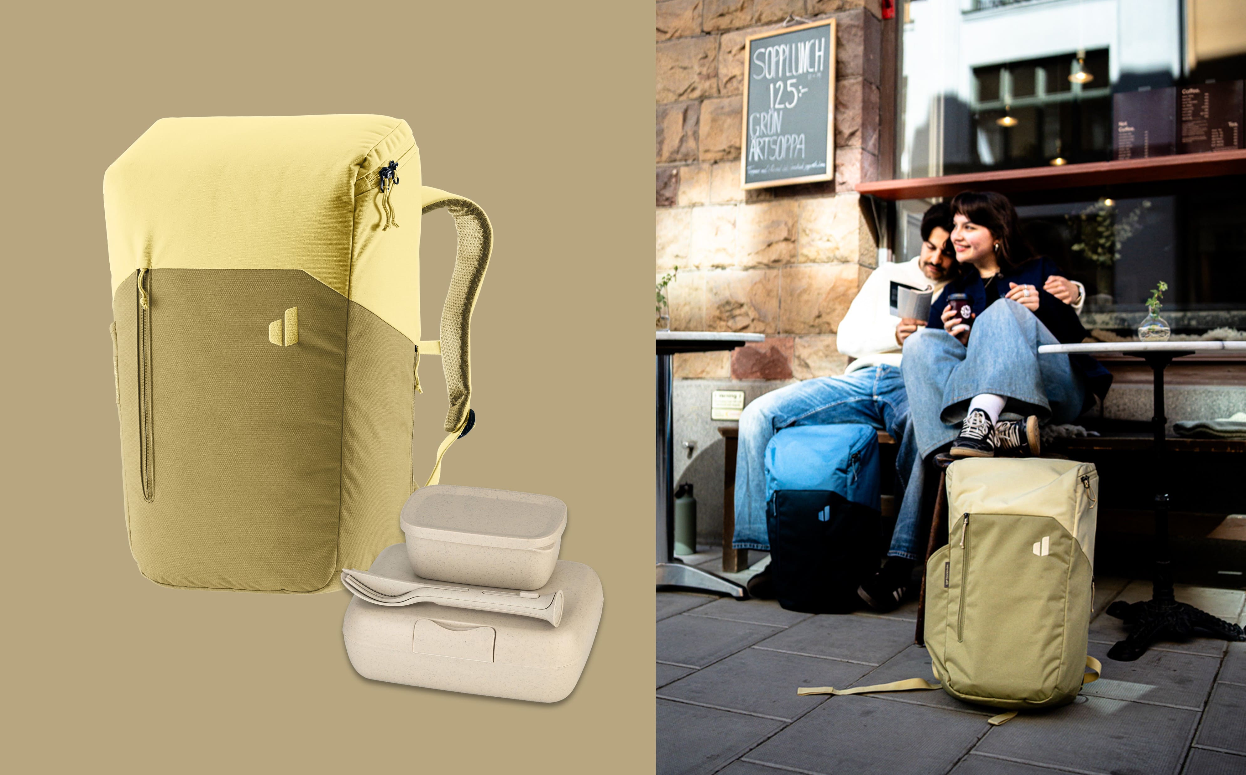 backpack, travel, lightweight, beige, capsule-pack