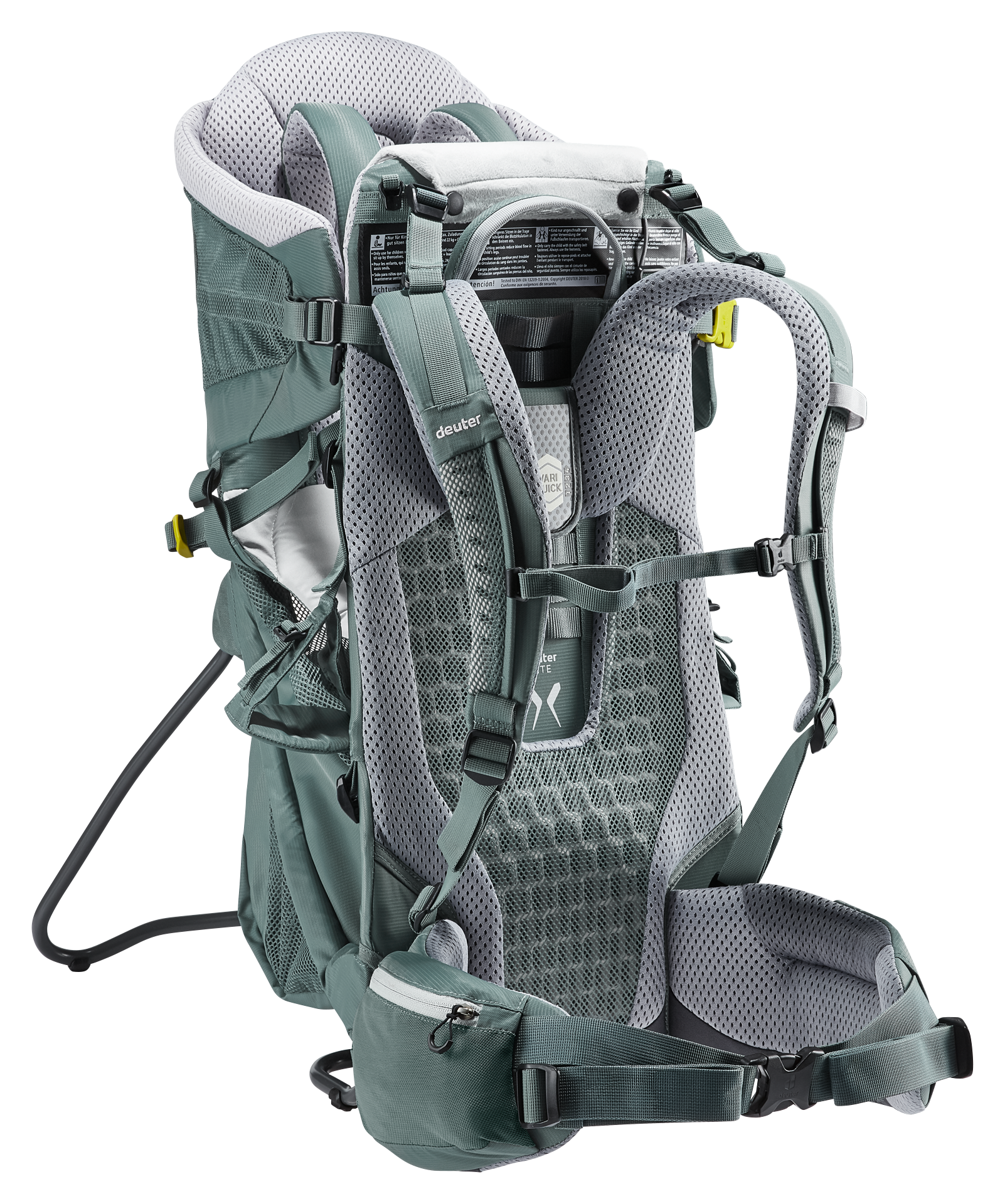 Kid Comfort Active Bag, Backpack, Bag, Backpack, Bag, Backpack, Bag, Backpack, Bag, Backpack, backpack, hiking, shoulder straps, mesh back, green-gray