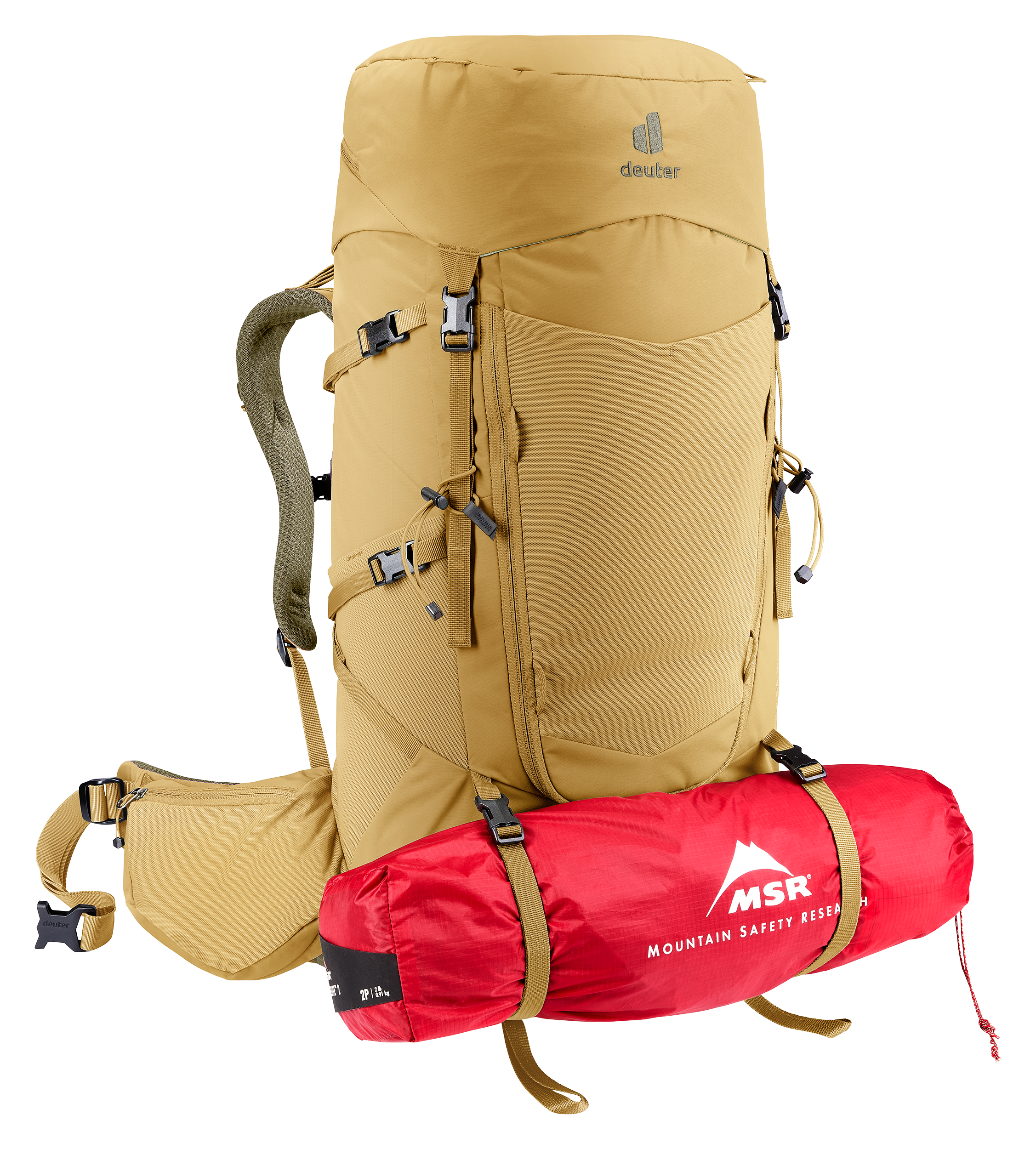 Aircontact Core 45+10 SL - Backpacking packs - savanna nori