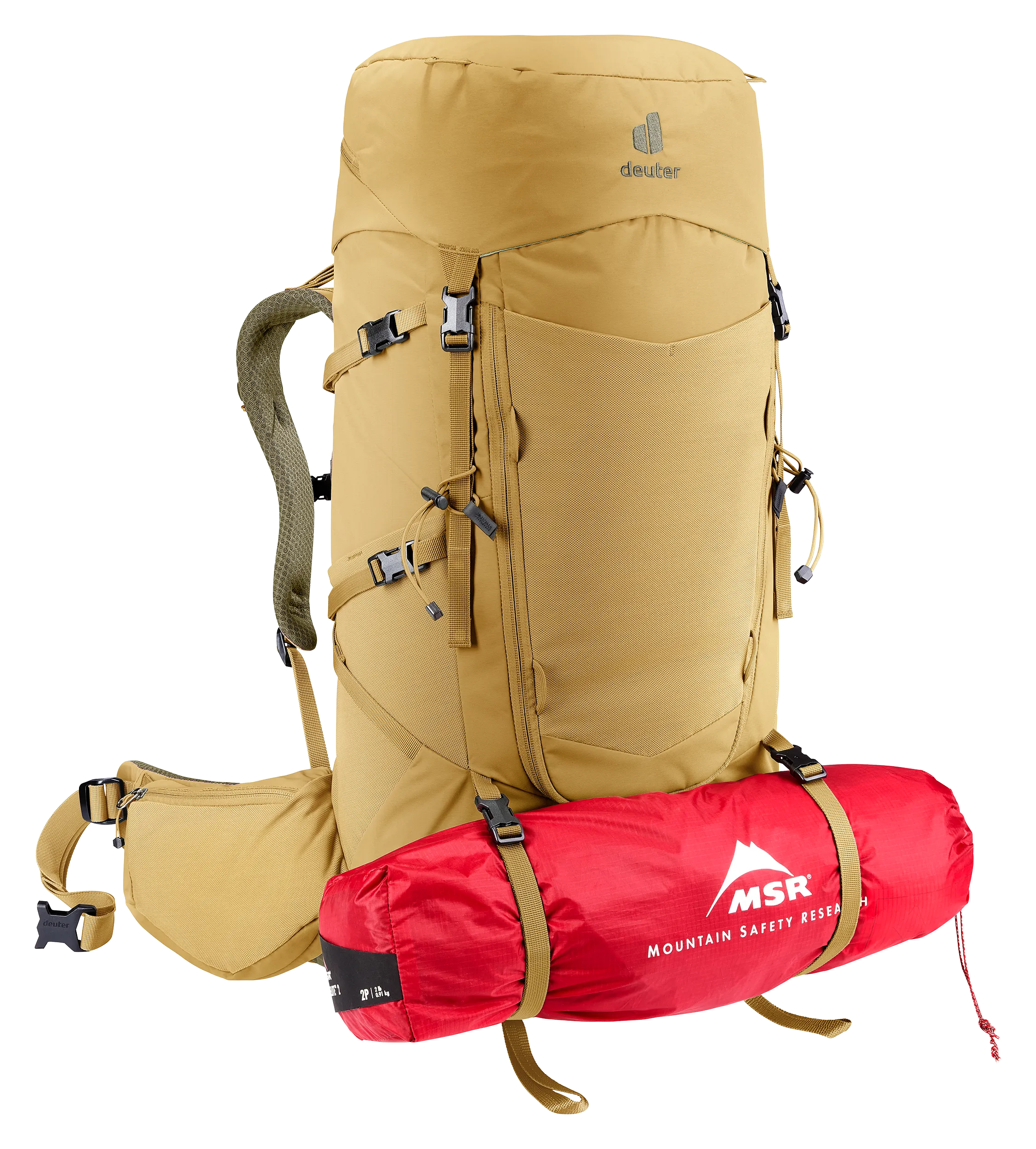 Aircontact Core 45+10 SL - Backpacking packs - savanna nori