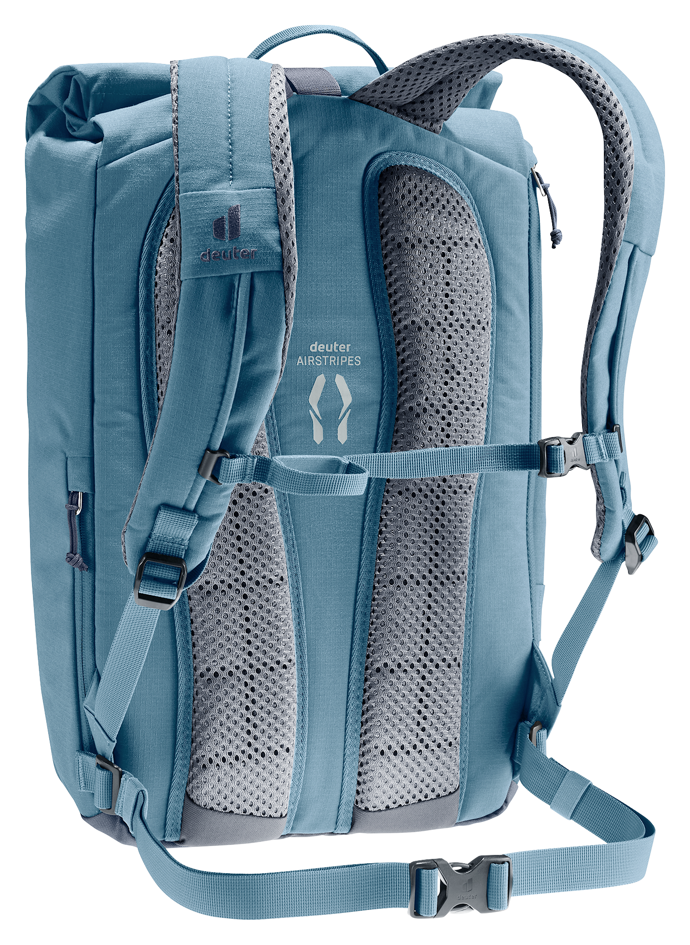 Bag, Backpack, backpack, blue, shoulder straps, mesh back panel, deuter brand
