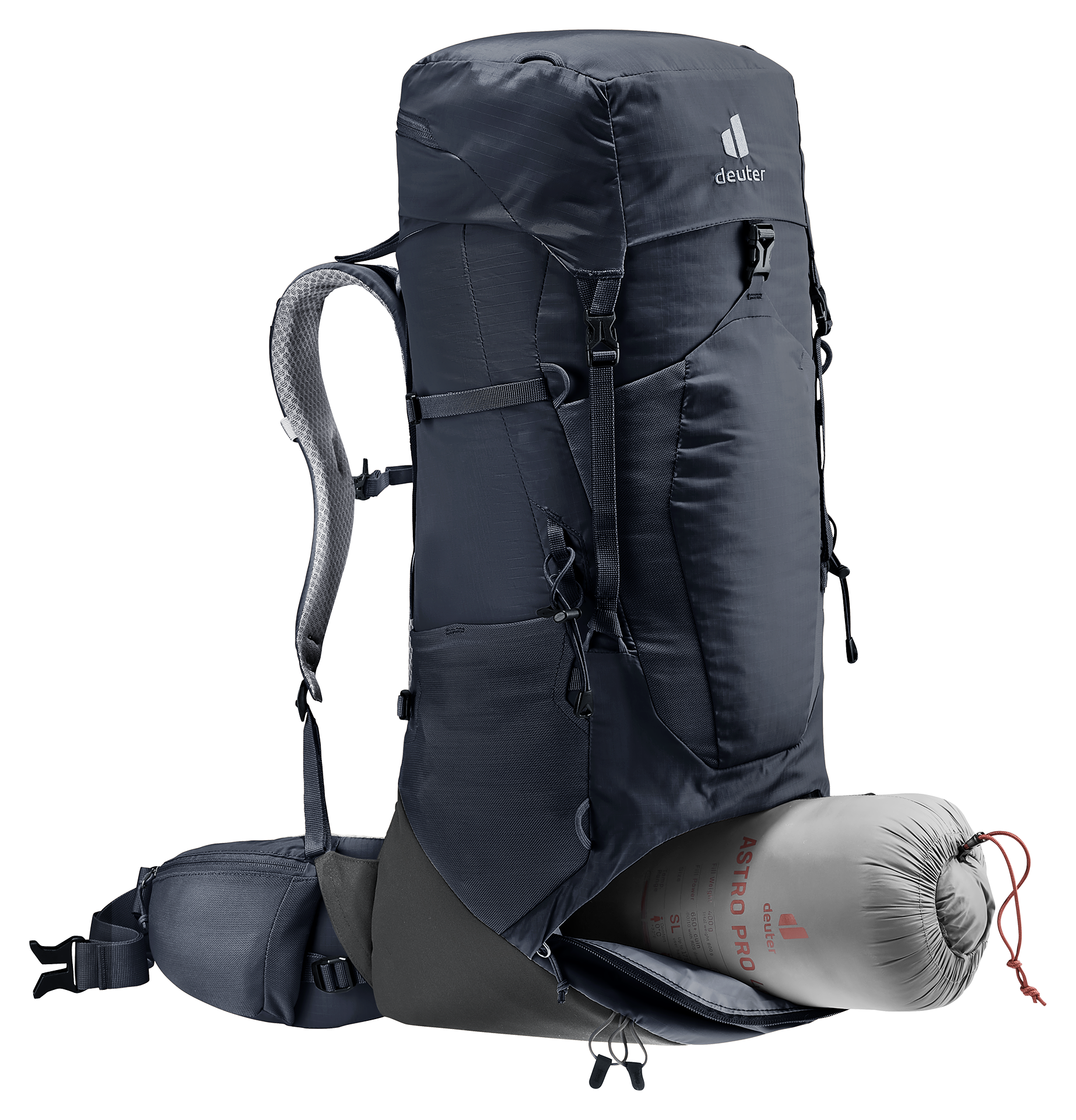 deuter aircontact lite 50 + 10 backpack Unisex L, Lightweight Backpacking & Hiking for Men & Women, 50 + 10 Liters hip belts with Pull Deuter ACT Lite 50 +