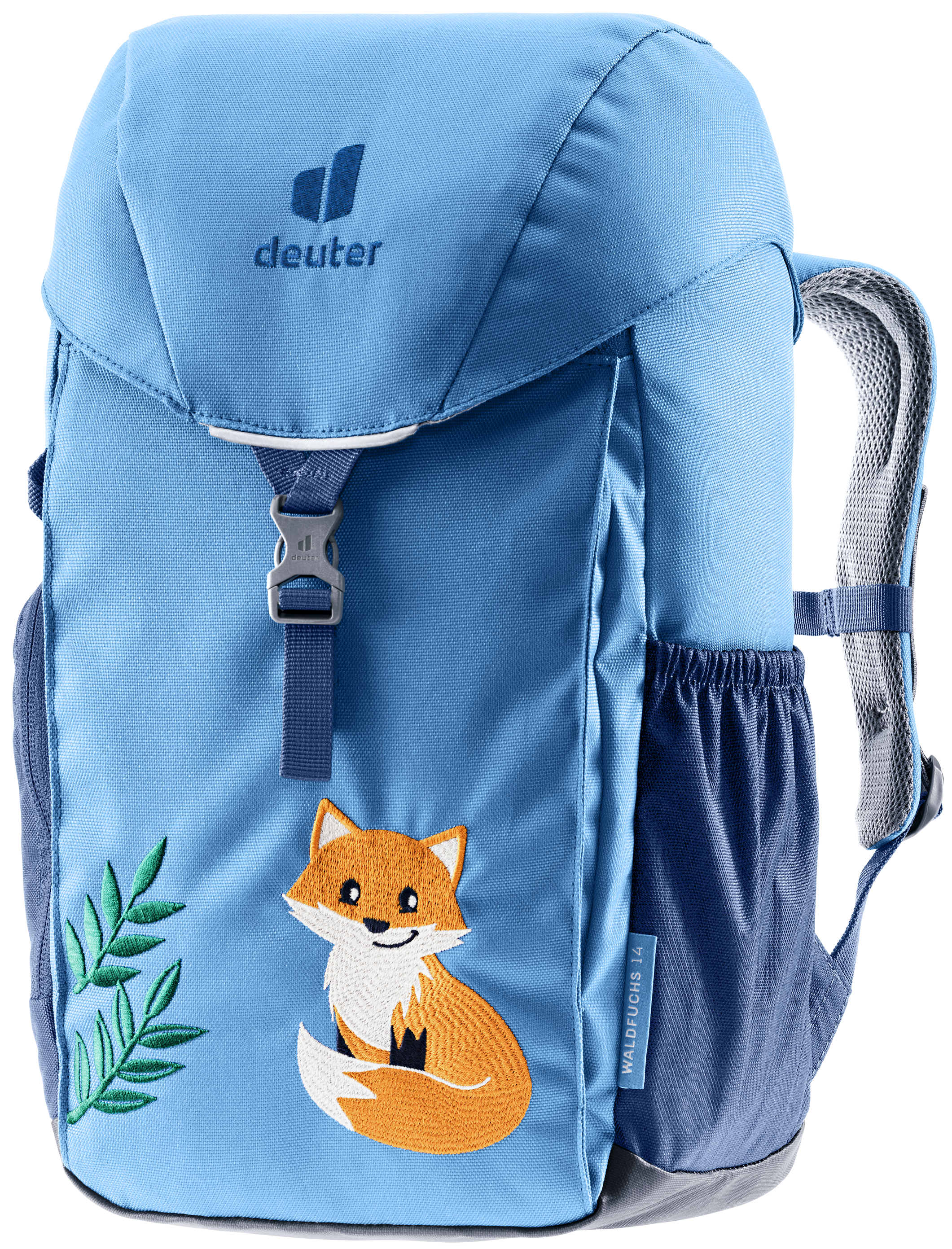 14 backpack kids State Kane Mini Metallic long zipper pulls Forest Fox 14 | wave-nightblue