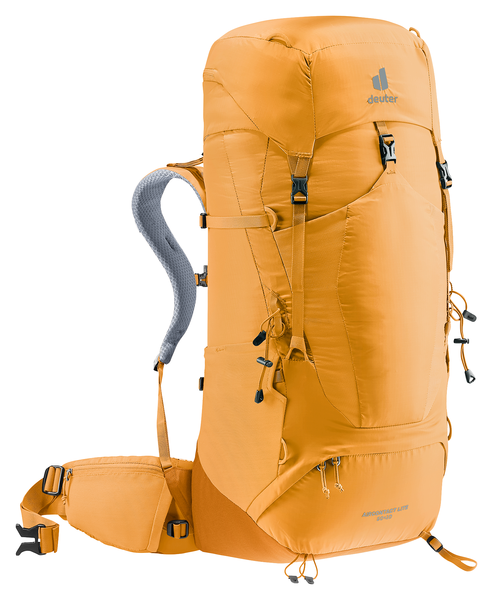 deuter act zero 50 15 l backpack Futura Air Trek + 10L Hiking frame increases stability and Aircontact Ultra 50+5 | savanna-raisin