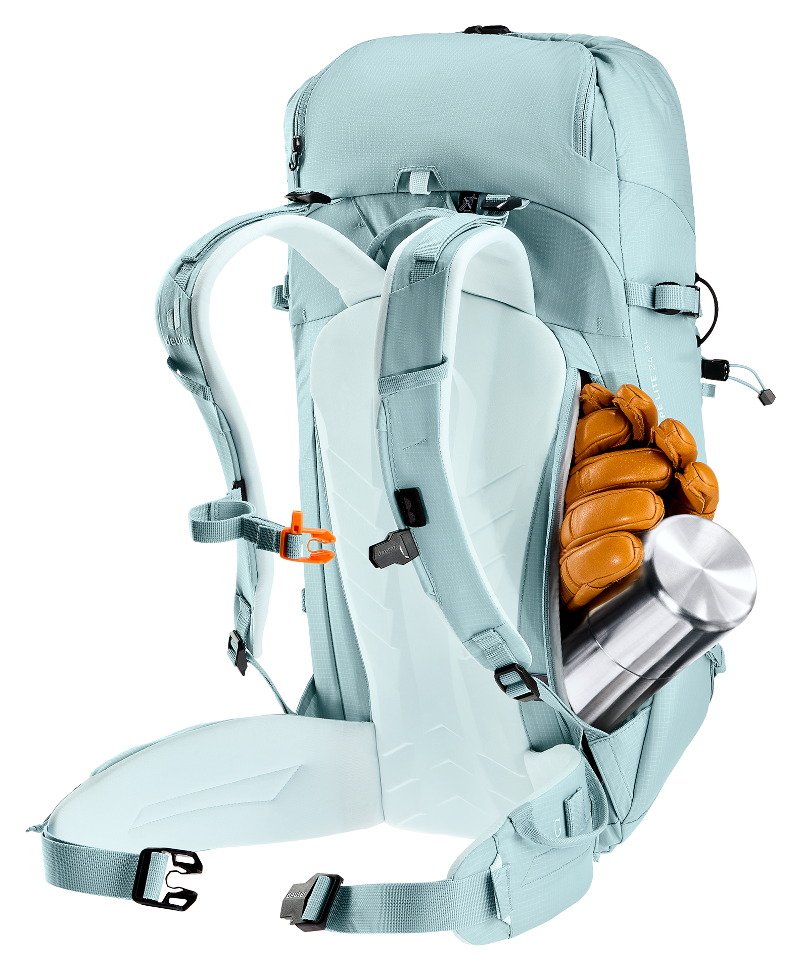 backpack, hiking, hydration, camelback, gloves
