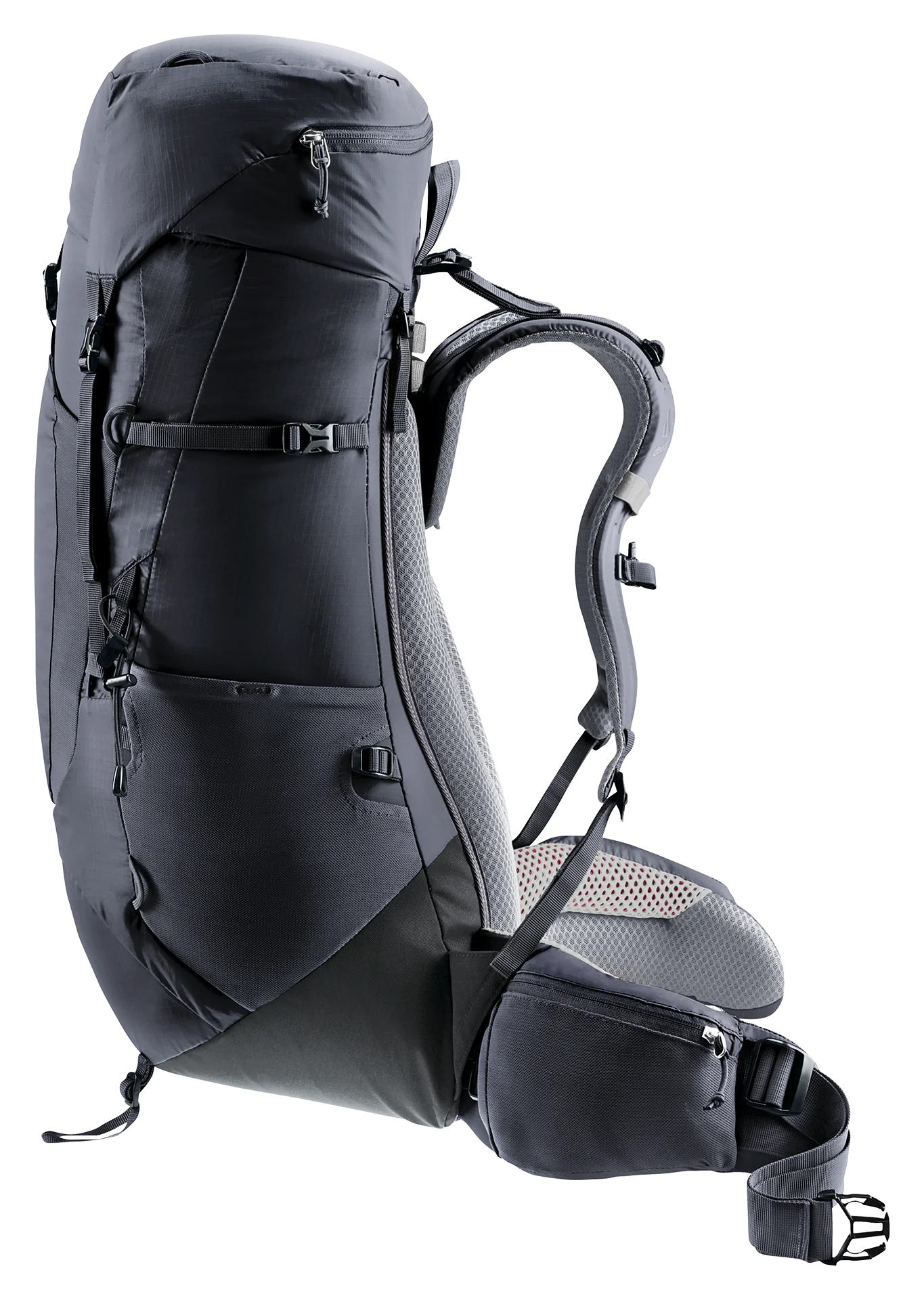 backpack, rucksack, hydration-compatible, shoulder straps, black/dark gray