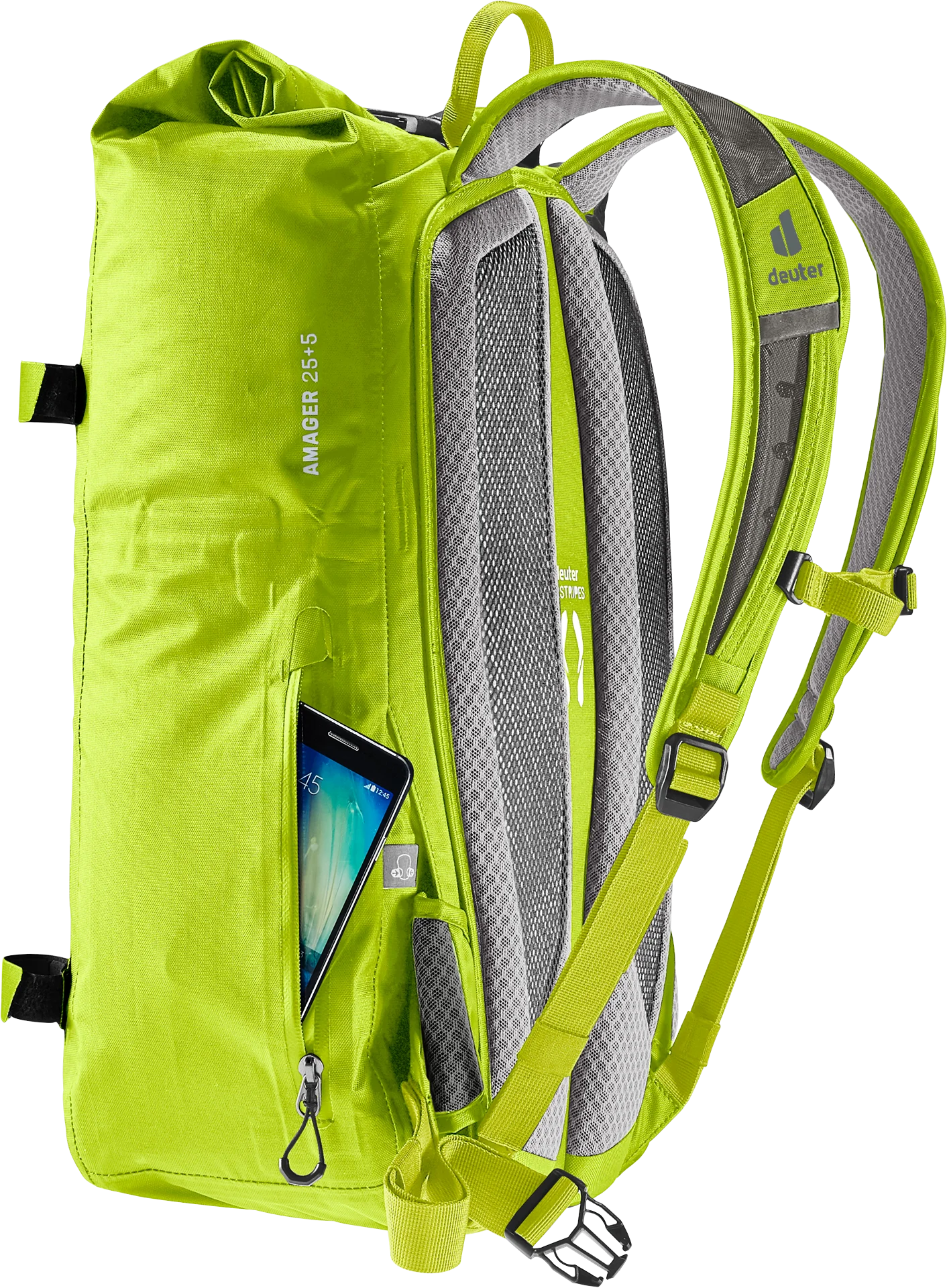 backpack, daypack, hydration-friendly, green, shoulder straps