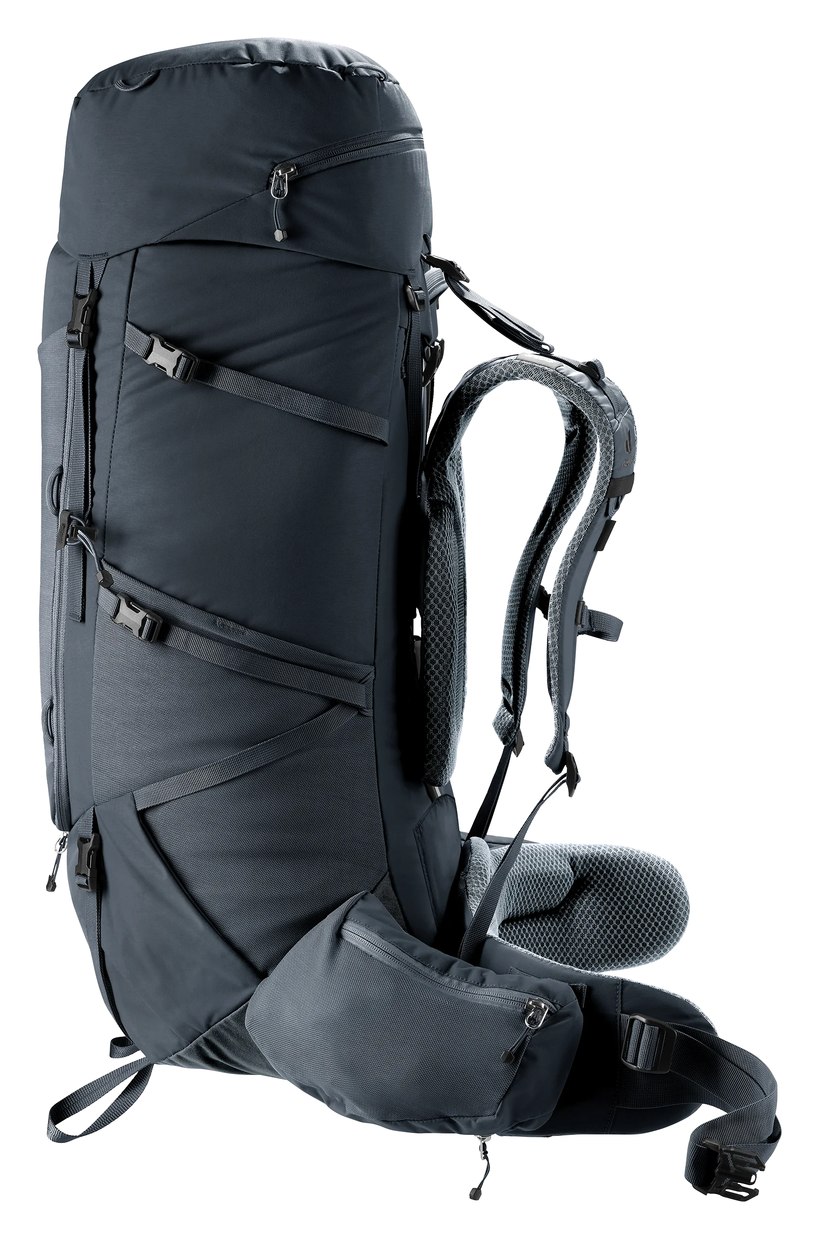backpack, hiking, shoulder strap, zipper, padded back