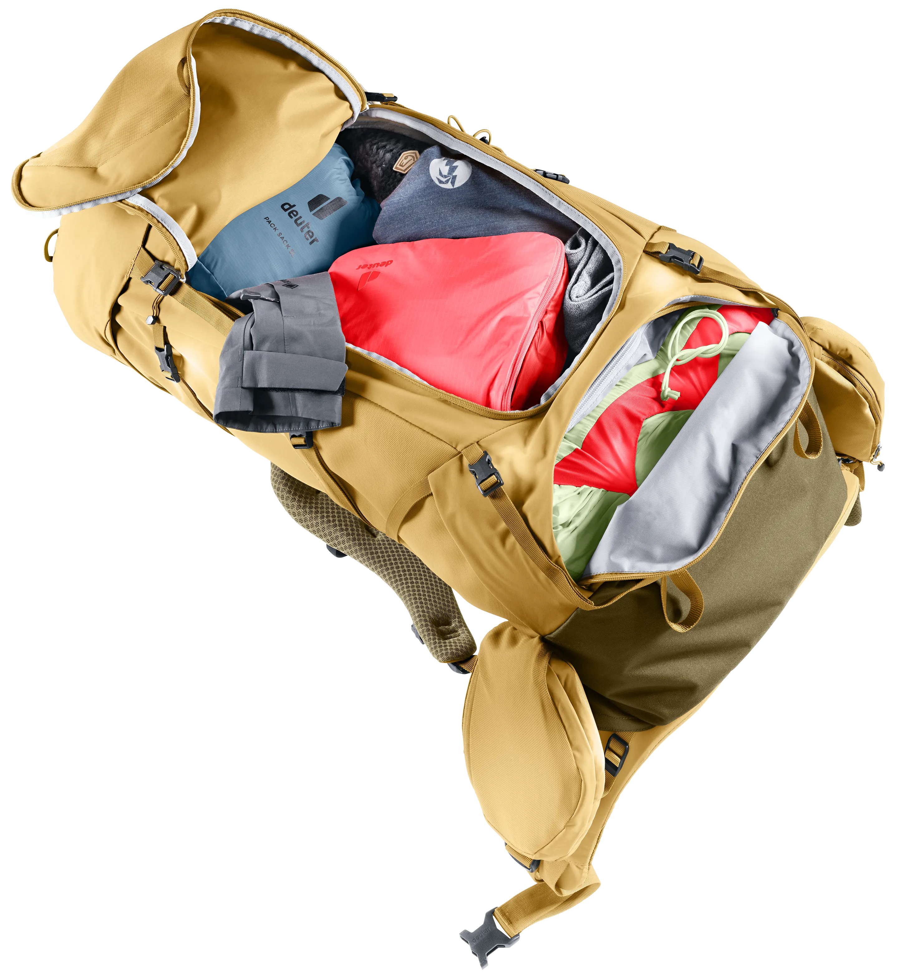 Aircontact Core 55+10 SL - Backpacking packs - savanna nori