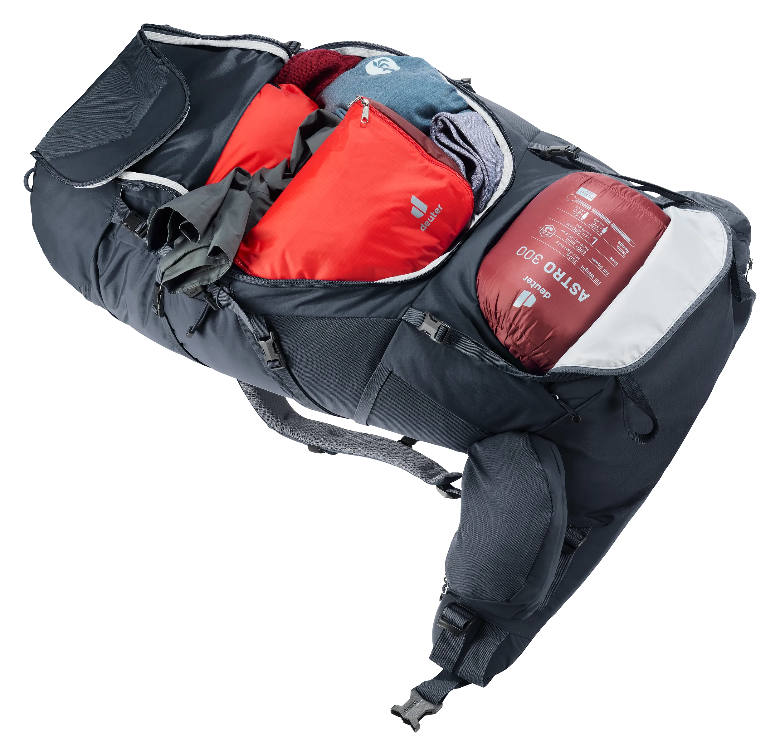 Aircontact Core 70+10 - Backpacking packs - l black